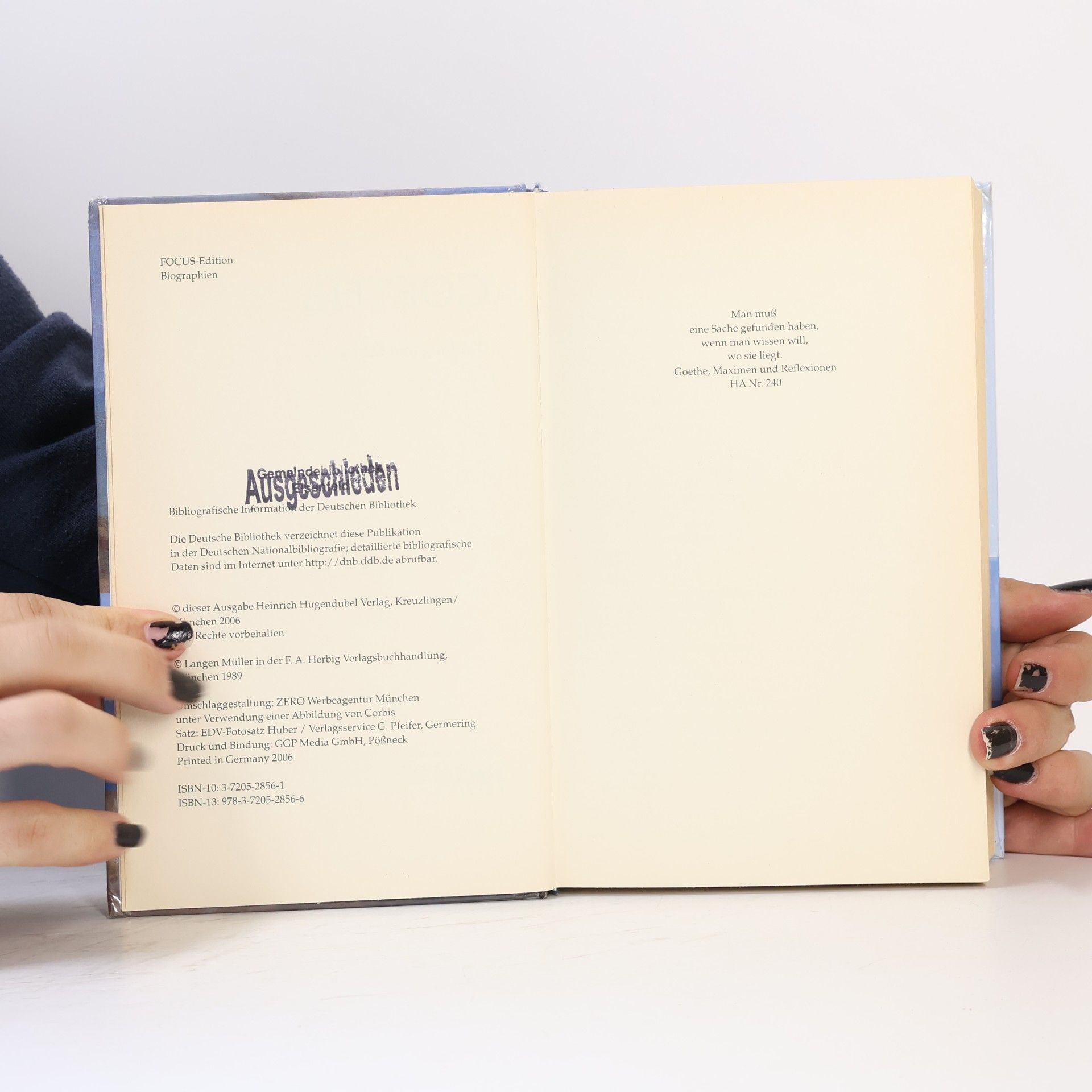 Curt Hohoff Goethe : Dichtung und Leben