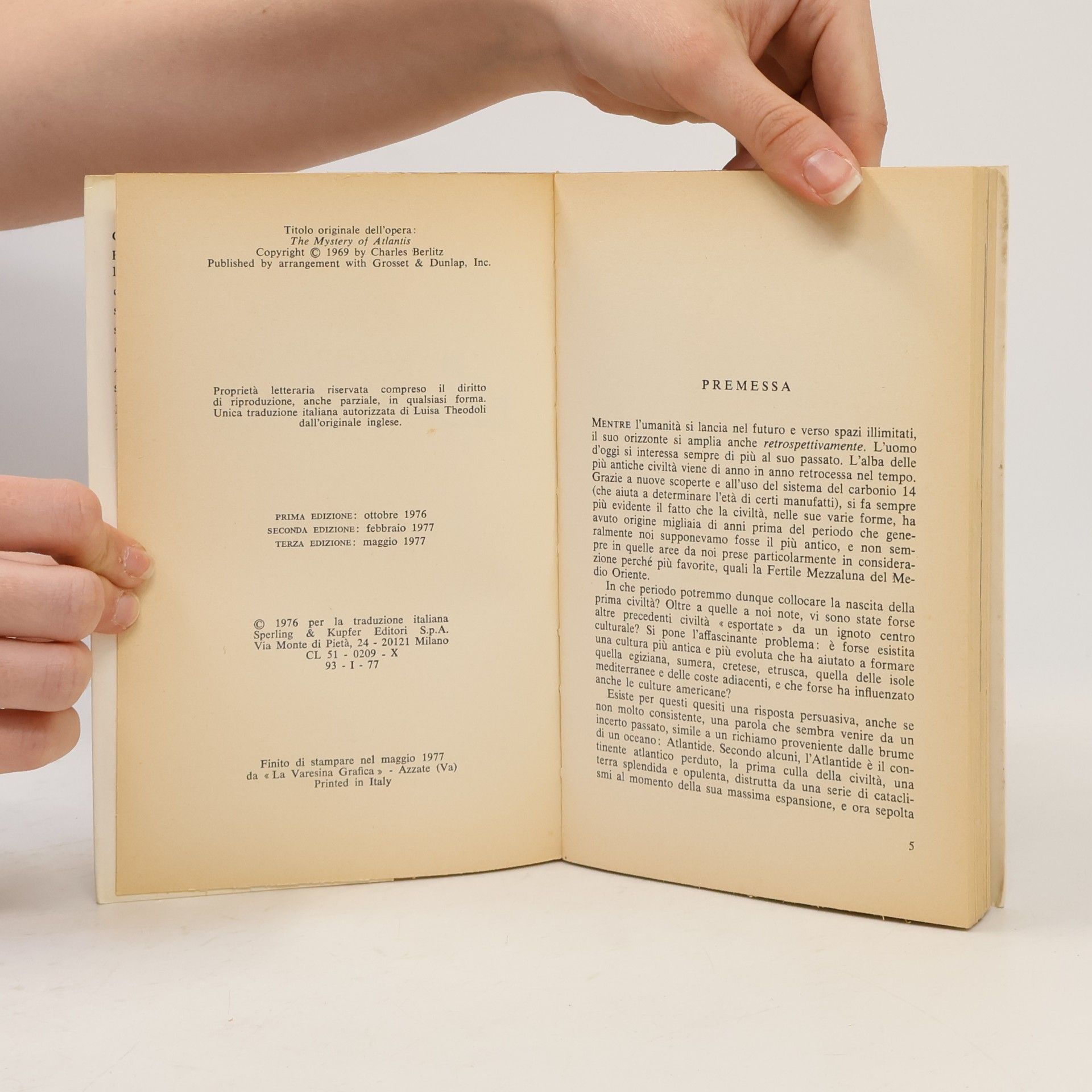 Charles Frambach Berlitz Il mistero dell'Atlantide
