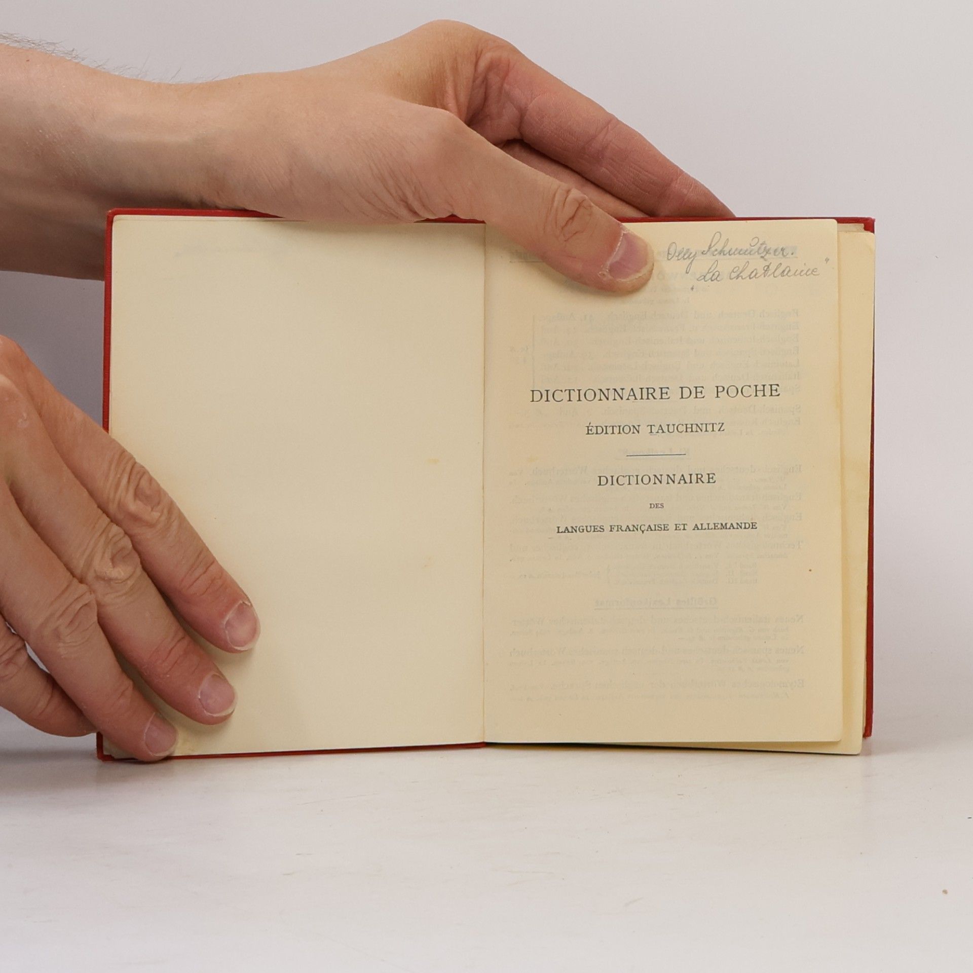 J. E. Wessely Dictionnaire de Poche des Langues Française et Allemande. Französisch-Deutsches und Deutsch-Französisches Taschenwörterbuch