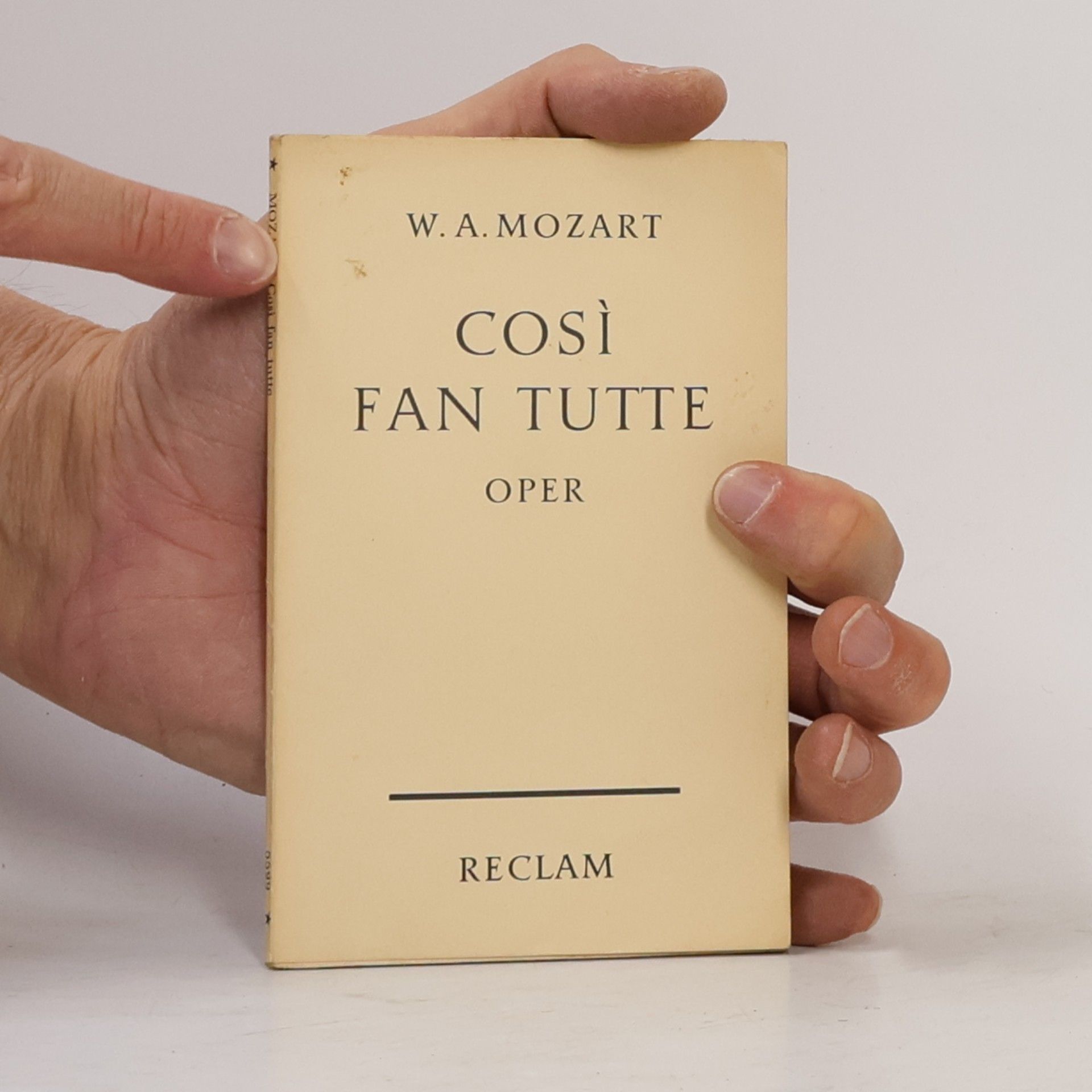 Wolfgang Amadeus Mozart Cosi fan tutte. Oper