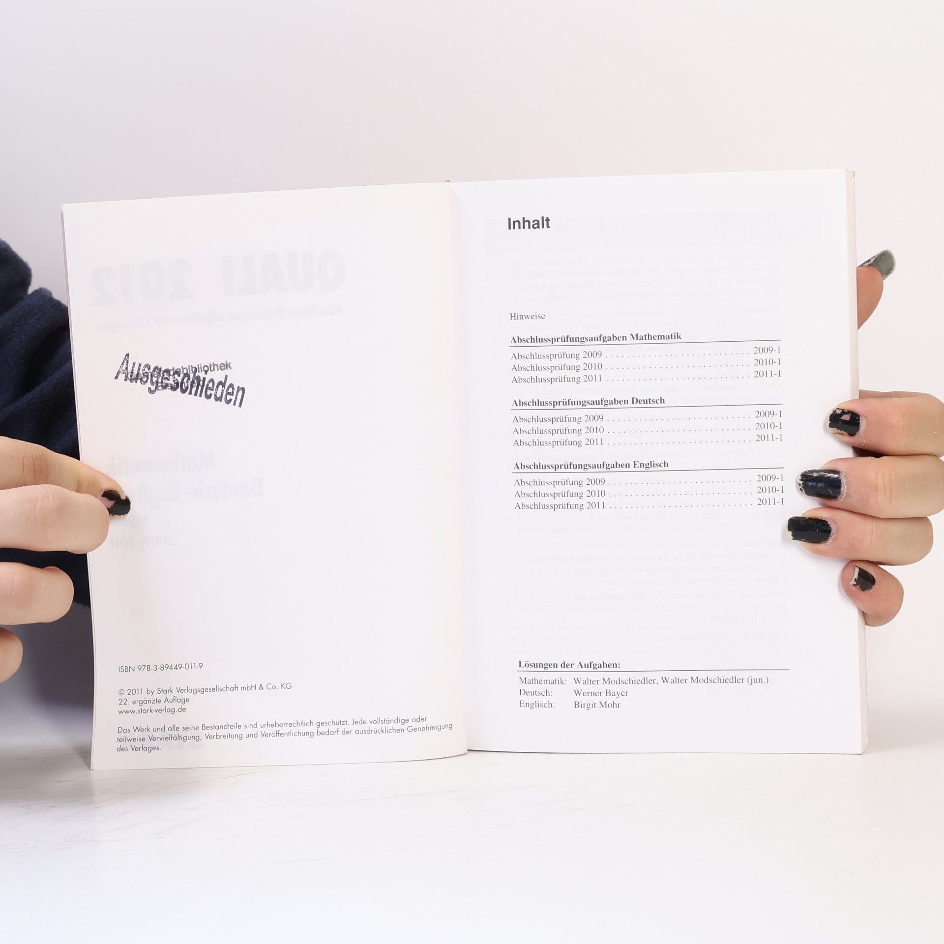Walter Modschiedler Abschluss-Prüfungsaufgaben Hauptschule/Mittelschule Bayern; Sammelband Quali Mathematik · Deutsch · Englisch 2012, Mit den Original-Prüfungsaufgaben 2000-2011 mit Lösungen