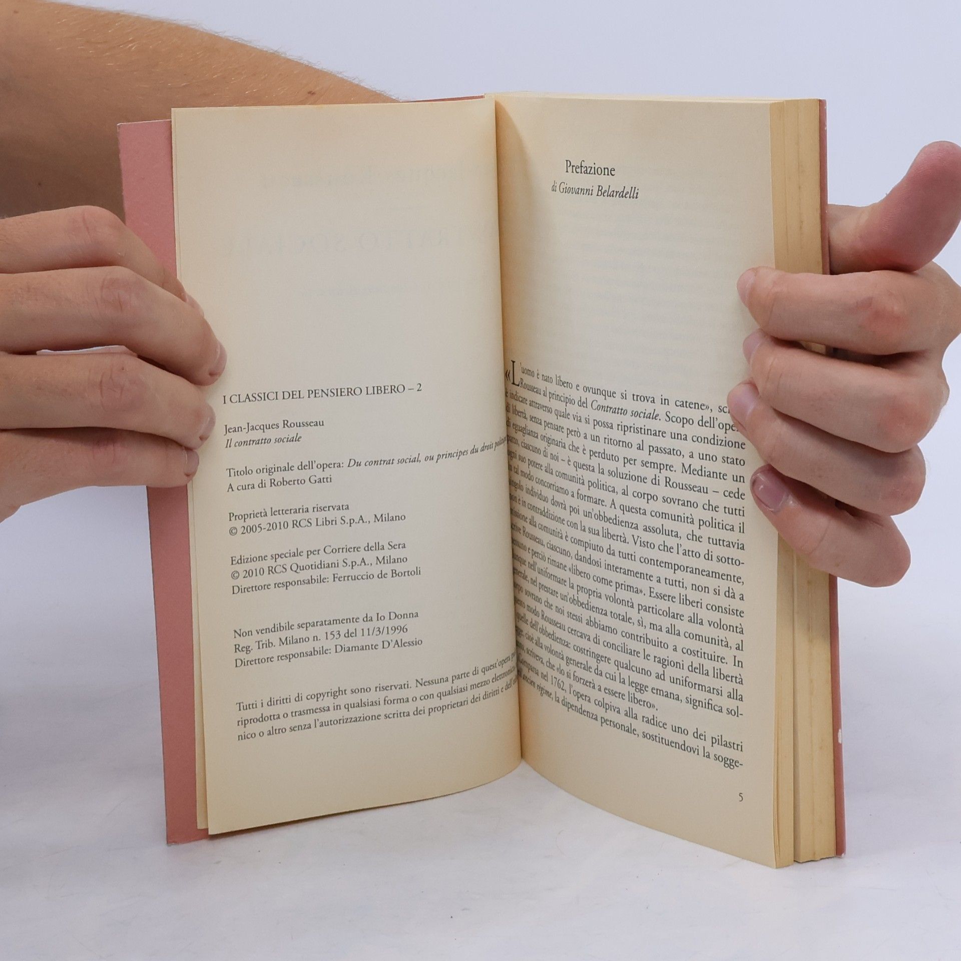 Jean-Jacques Rousseau Il contratto sociale