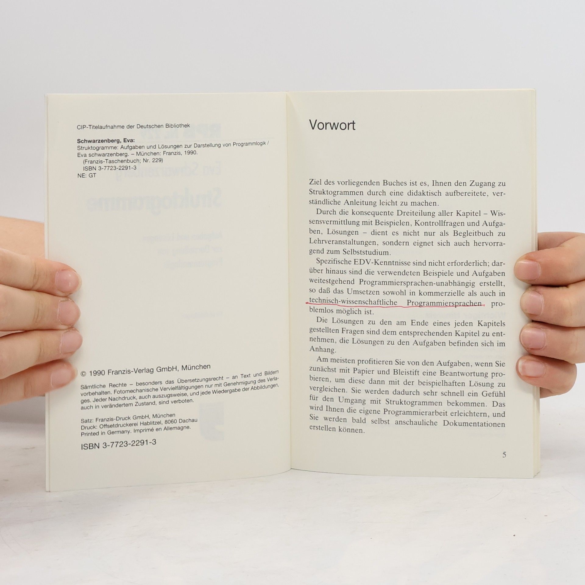 Eva Schwarzenberg RPB Franzis Taschenbücher - 229: Struktogramme