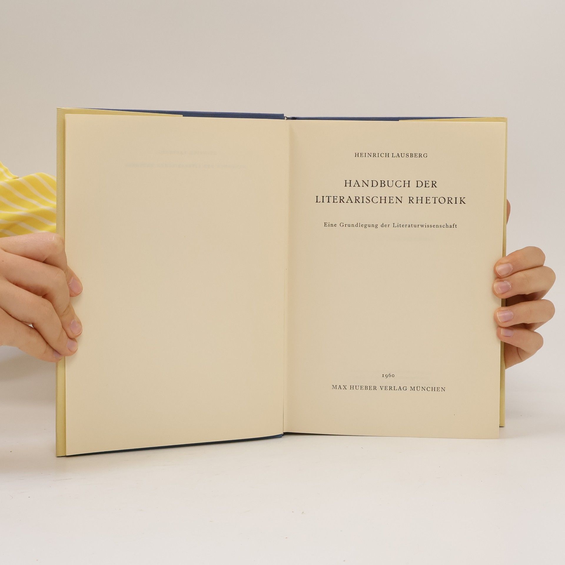 Heinrich Lausberg Handbuch der literarischen Rhetorik I.-II.