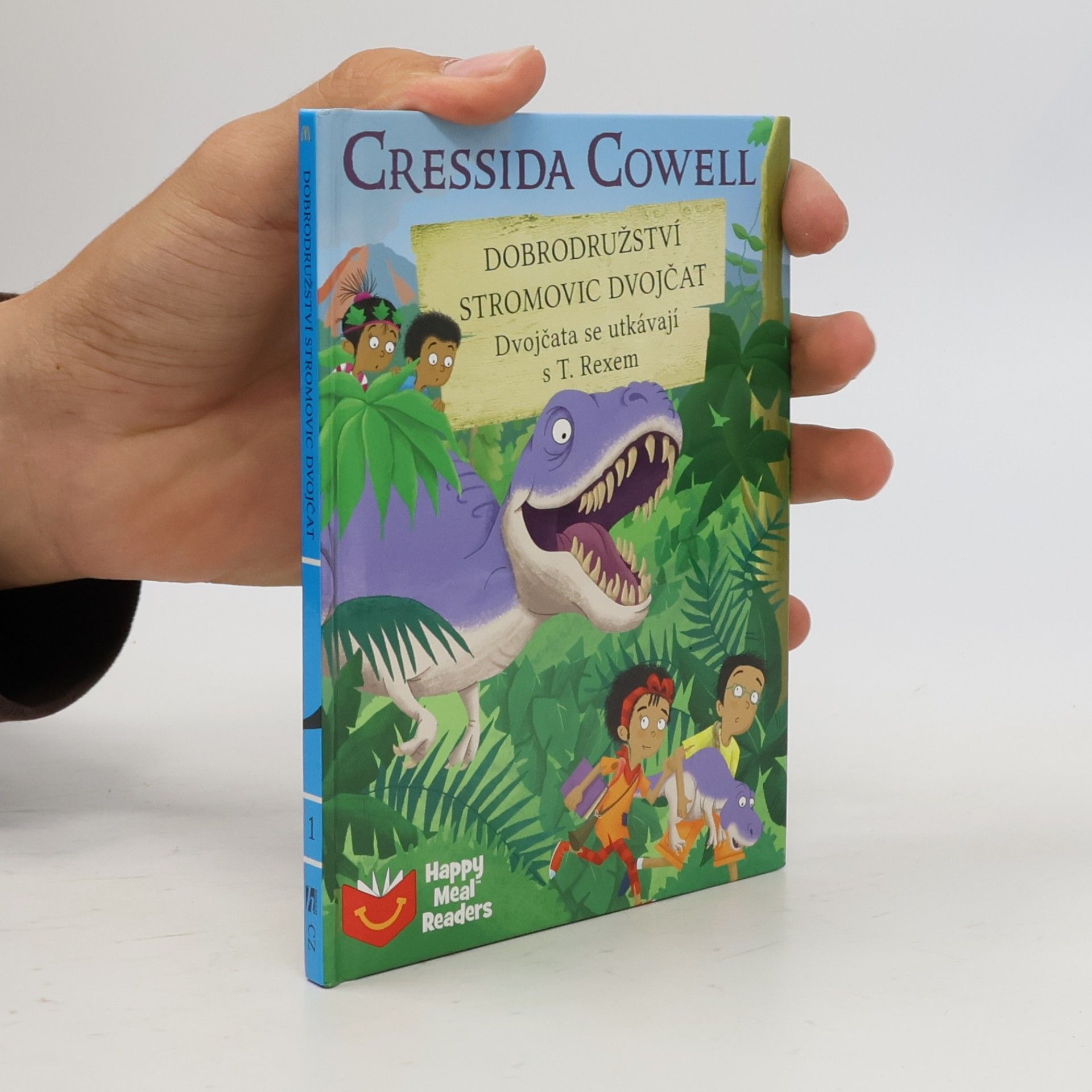 Cressida Cowell Dobrodružství Stromovic dvojčat. Dvojčata se utkávají s T. Rexem