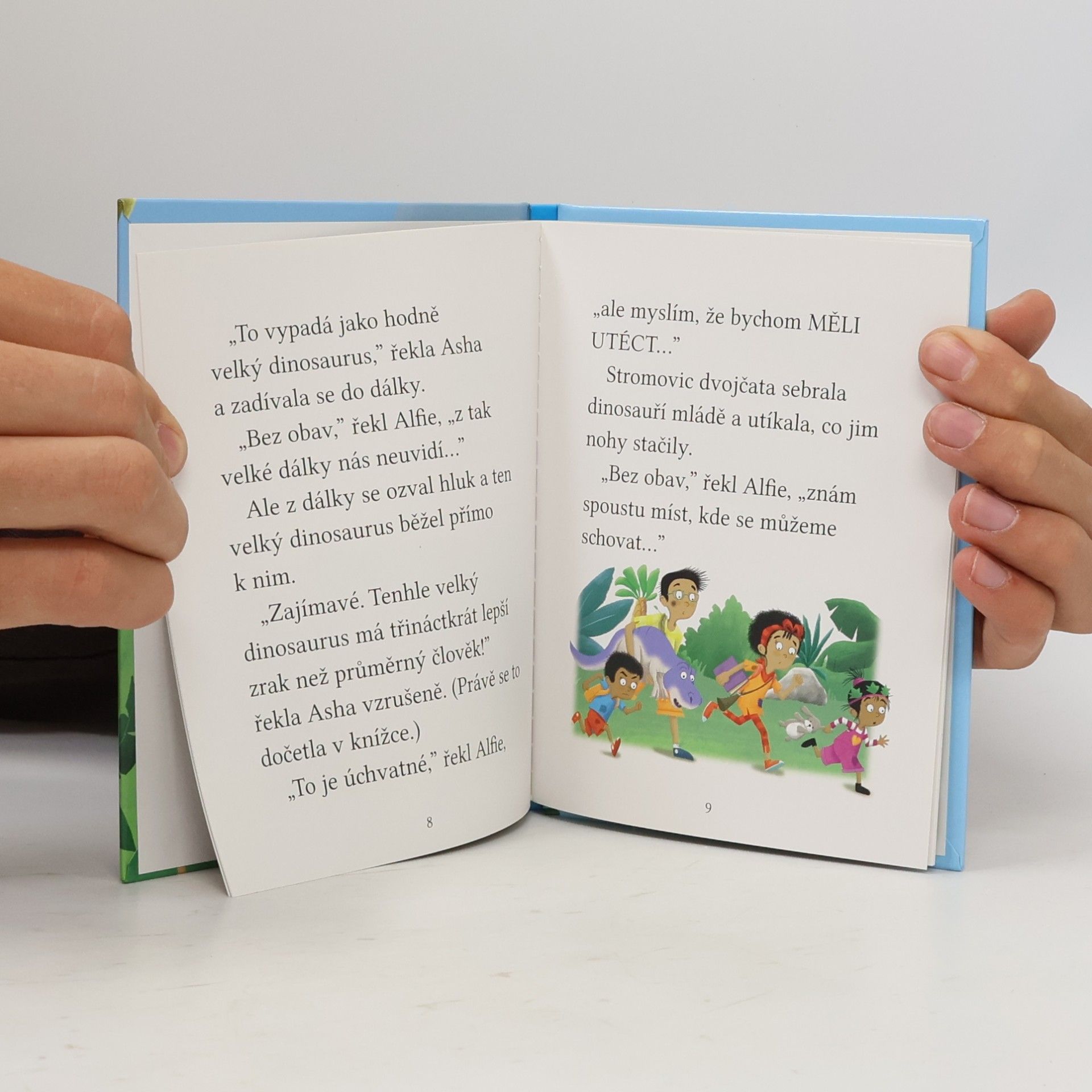 Cressida Cowell Dobrodružství Stromovic dvojčat. Dvojčata se utkávají s T. Rexem