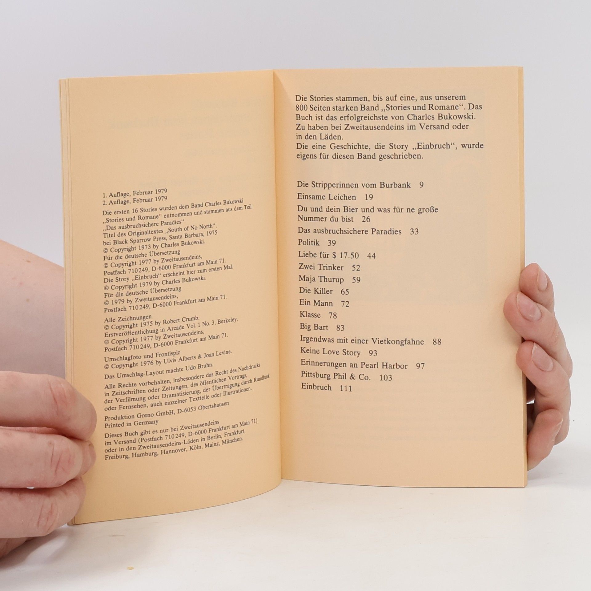 Charles Bukowski Die Stripperinnen vom Burbank & 16 andere Stories