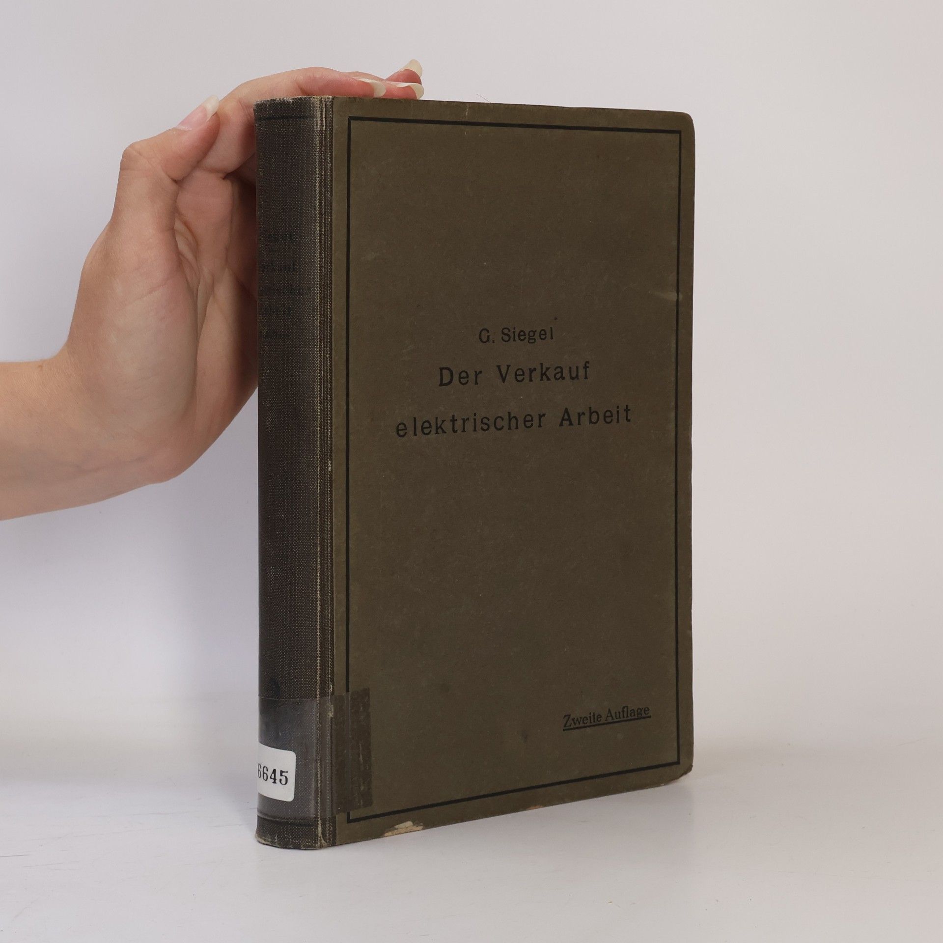 Gustav Siegel Der Verkauf elektrischer Arbeit
