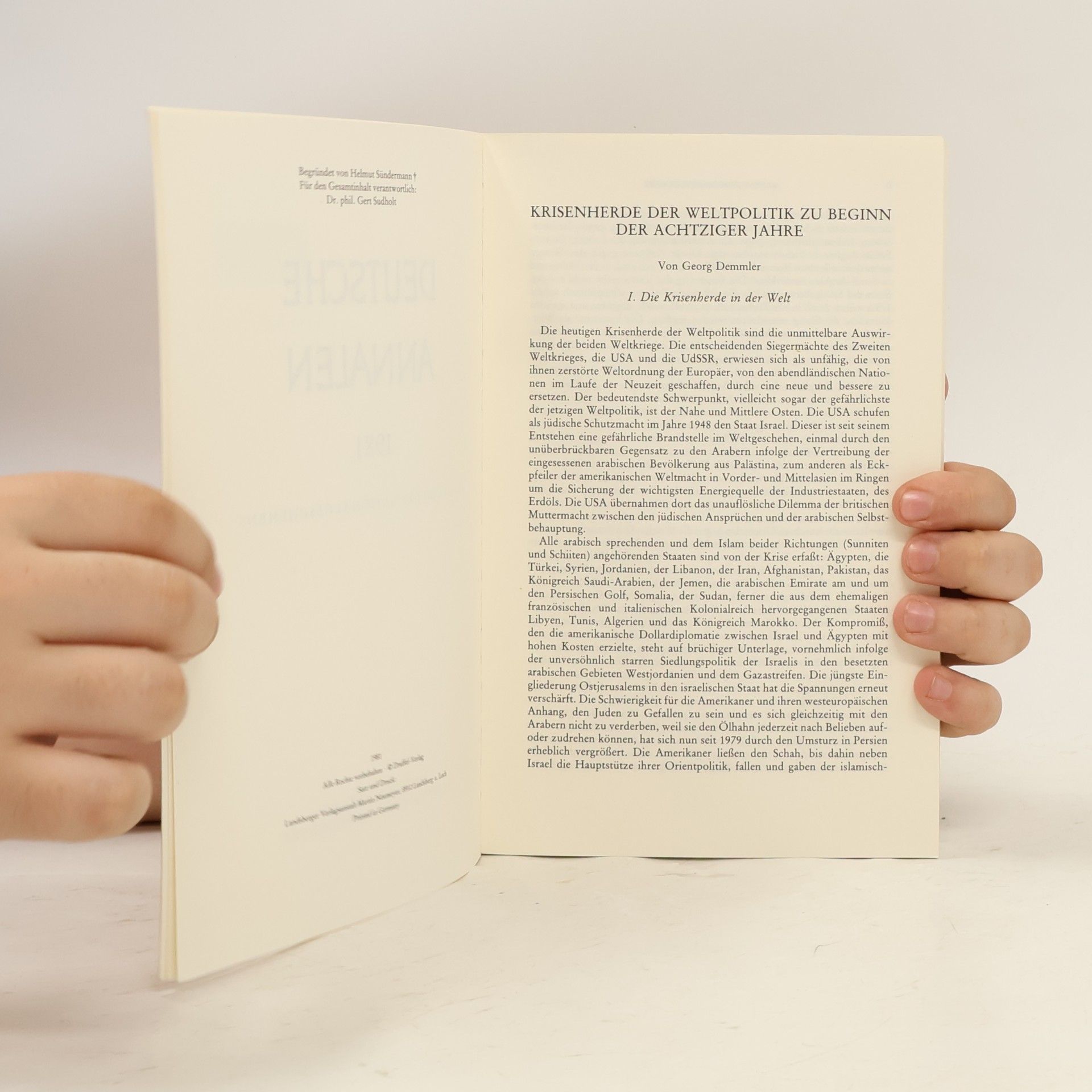 Kolektiv autorů Deutsche Annalen: Jahrbuch des Nationalgeschehens