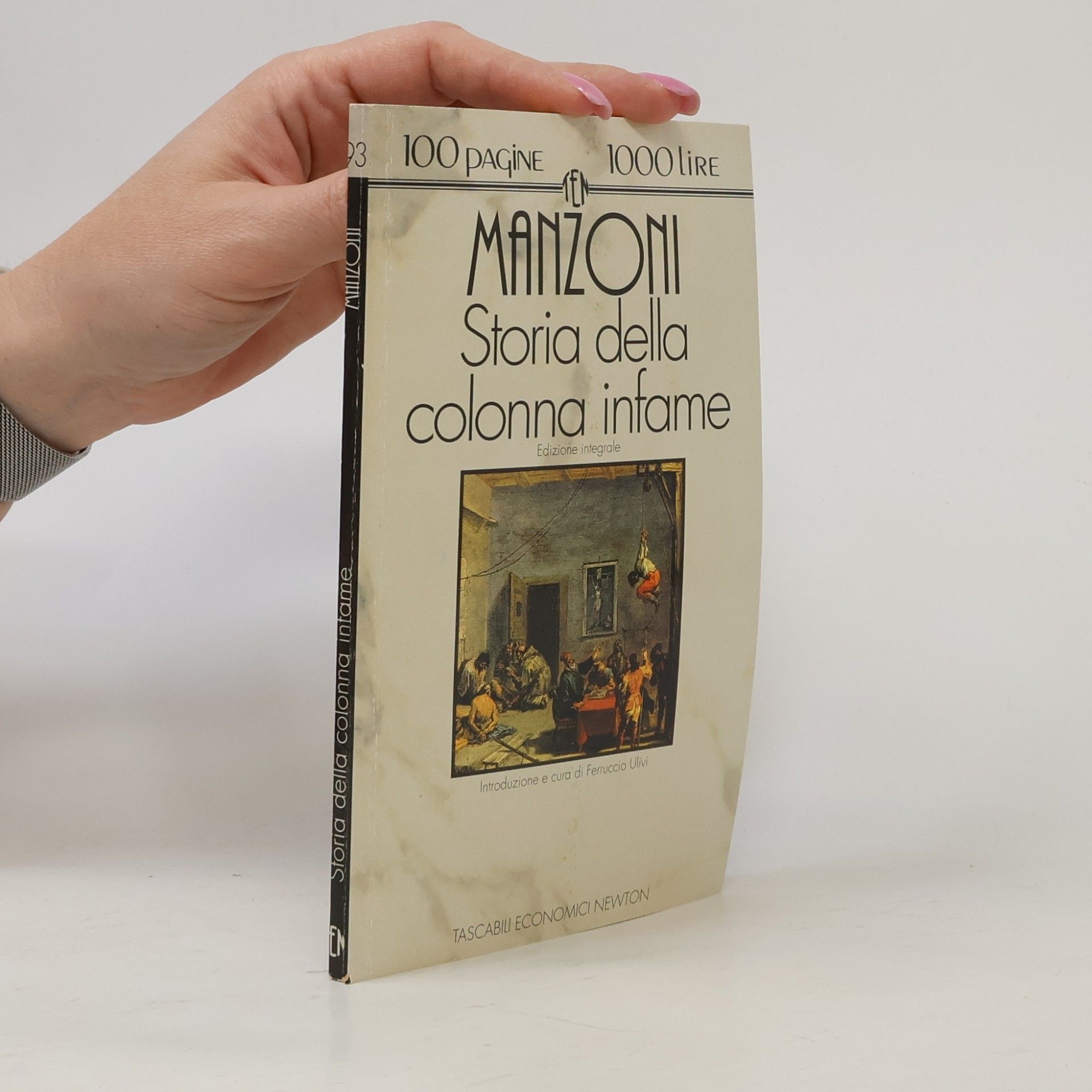 Alessandro Manzoni Storia della colonna infame
