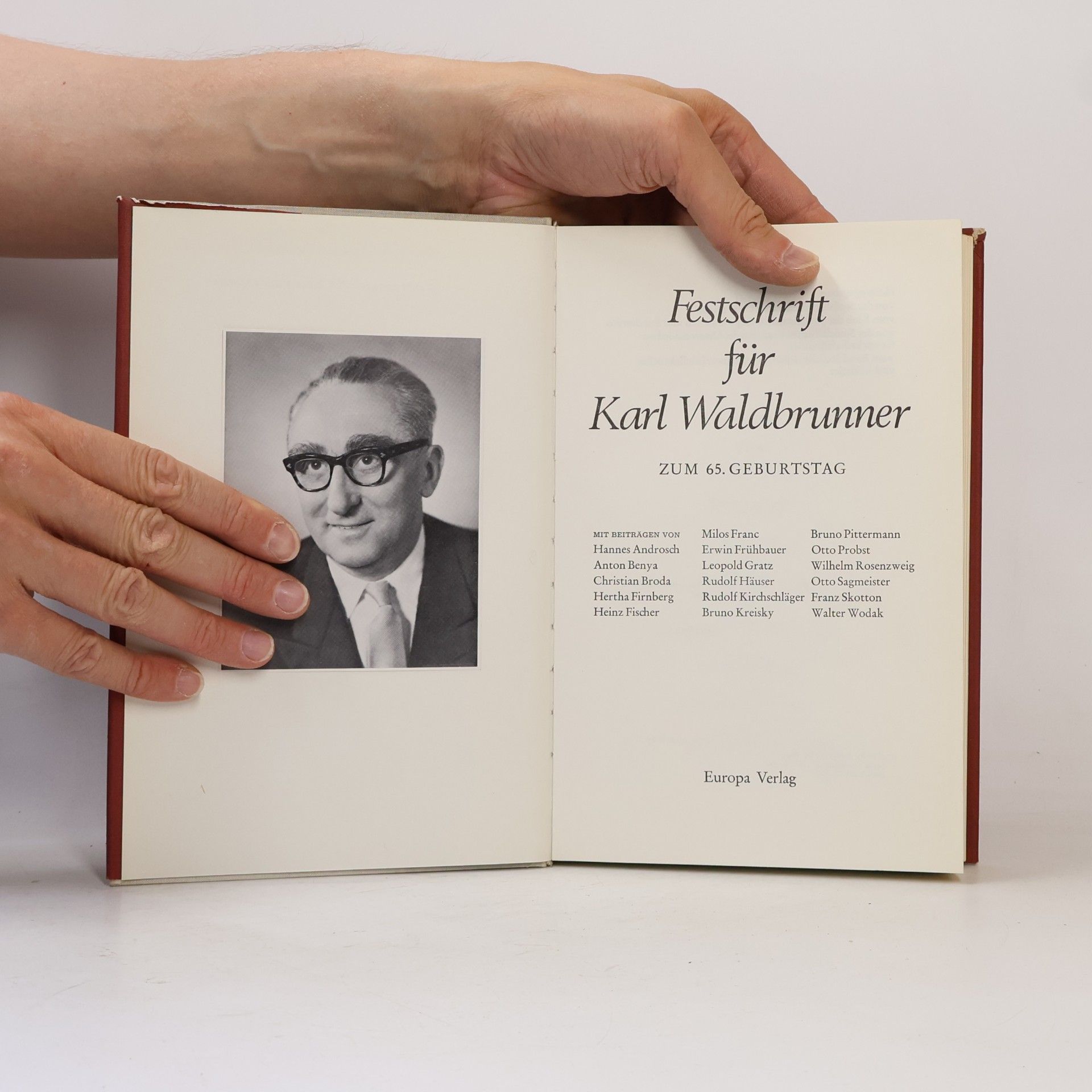 Festschrift für Karl Waldbrunner