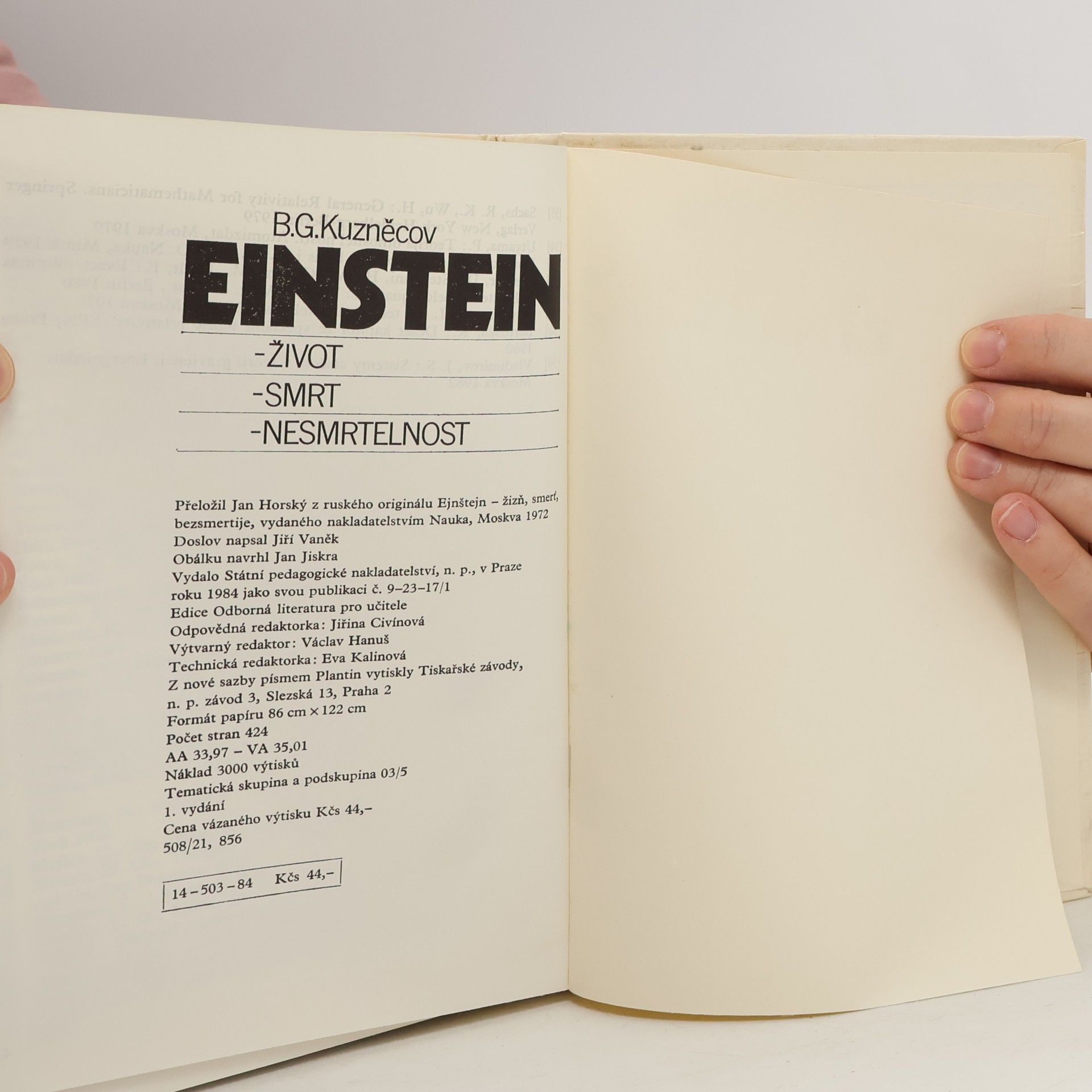 Boris Grigorjevič Kuzněcov Einstein. Život - smrt - nesmrtelnost