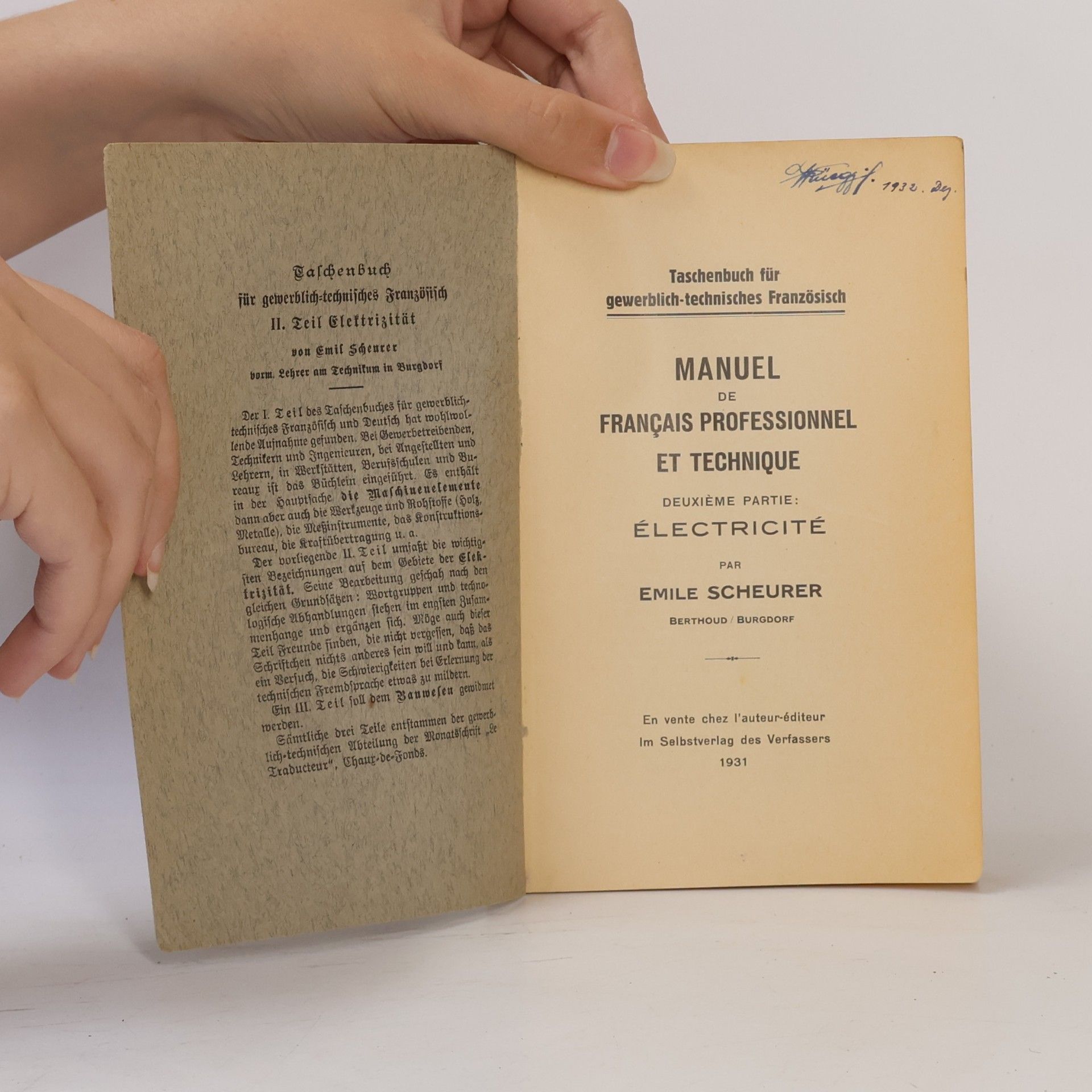 Emile Scheurer Manuel de francais professionnel et technique 12