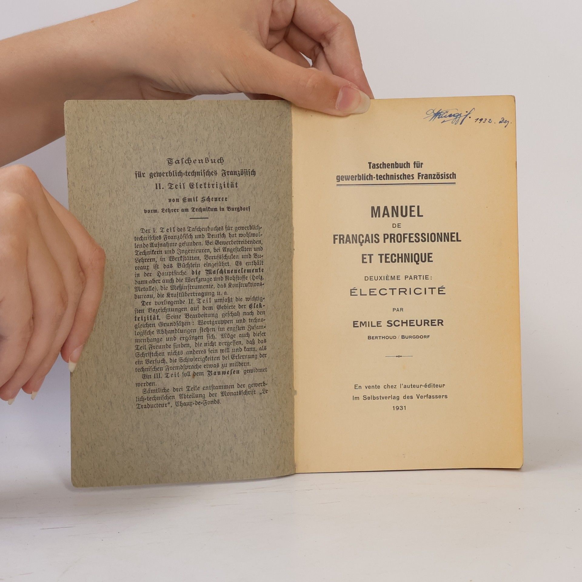 Emile Scheurer Manuel de francais professionnel et technique 12