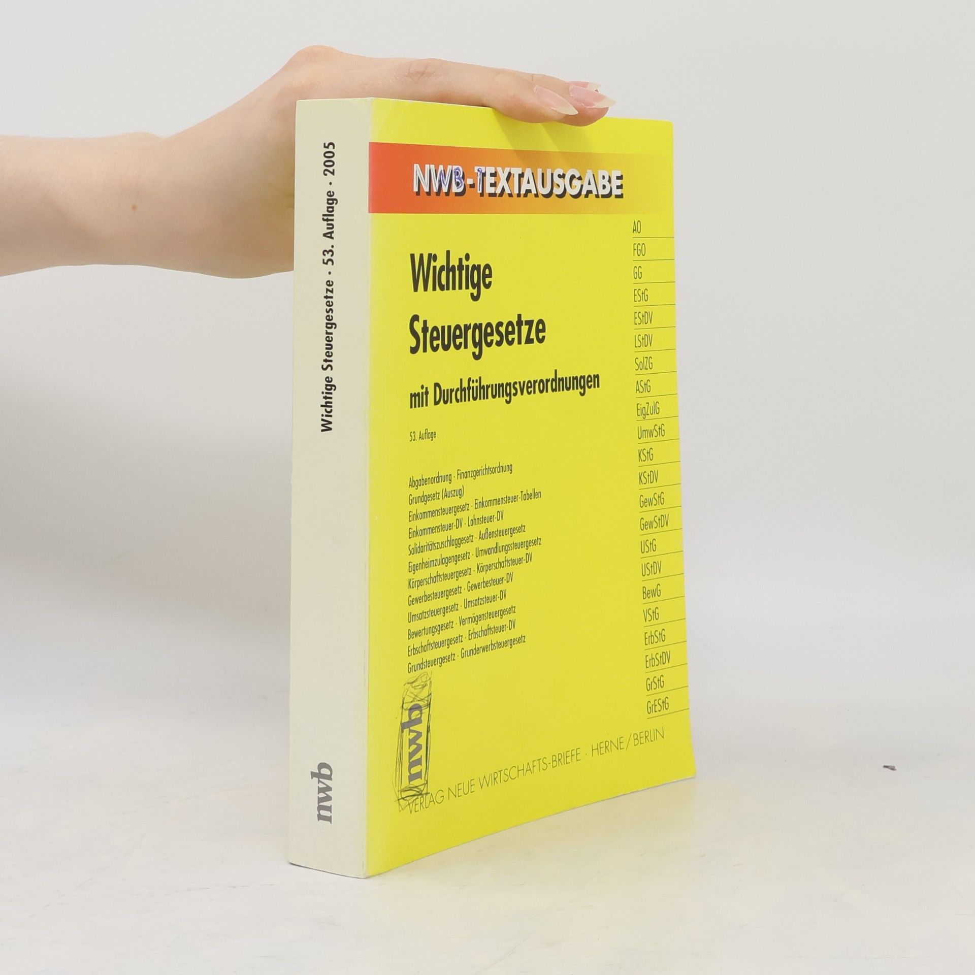 Wichtige Steuergesetze