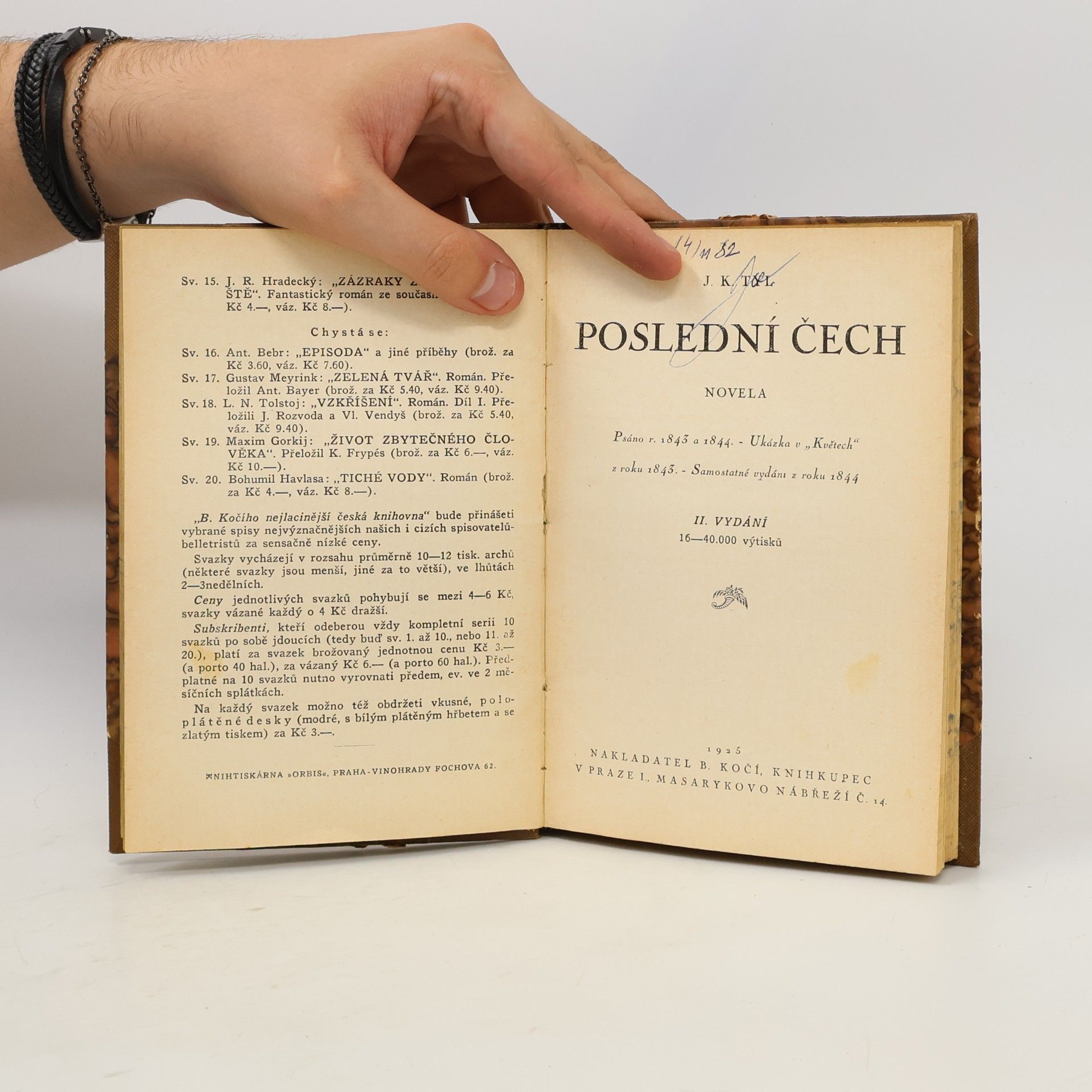 Josef Kajetán Tyl Poslední Čech