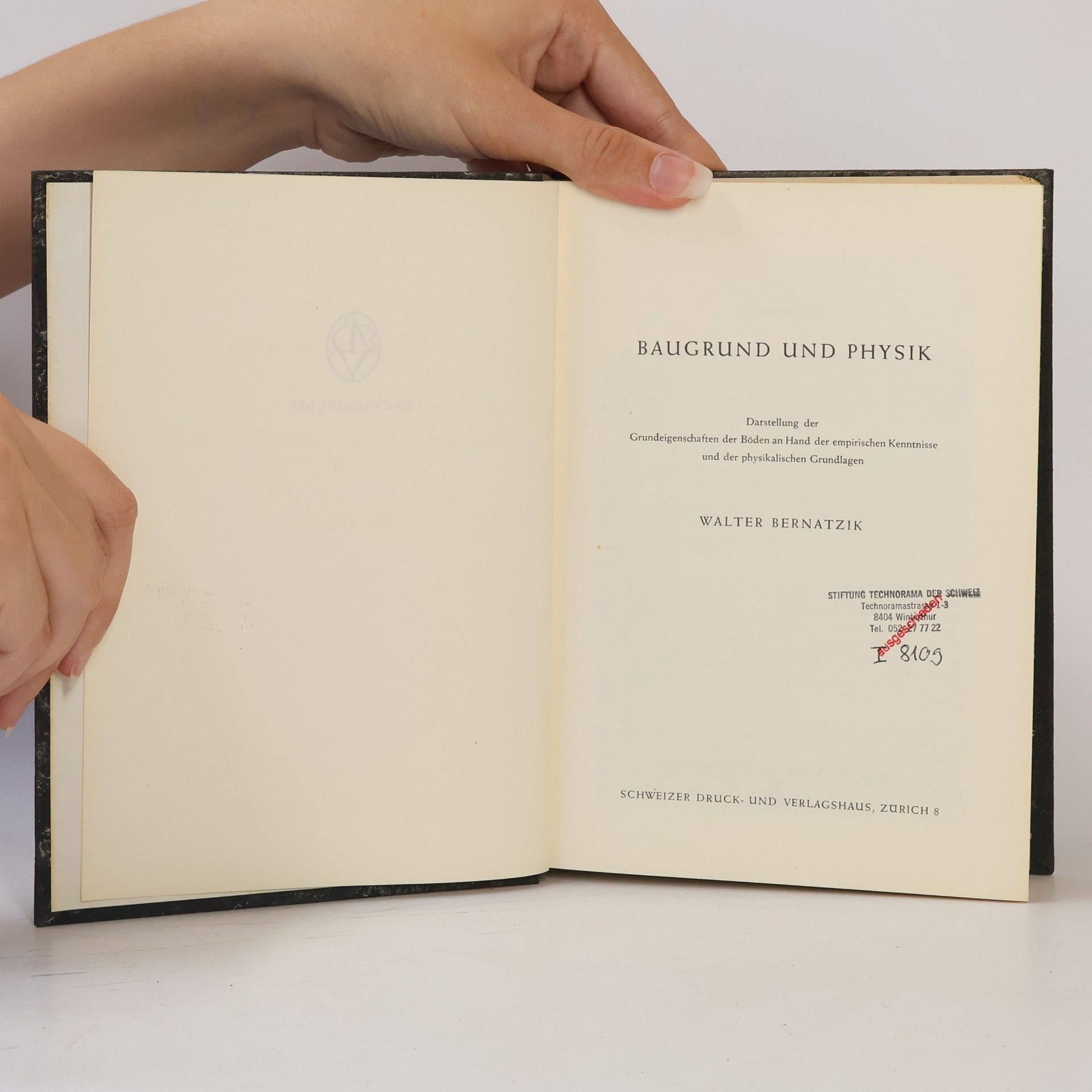 Walter Bernatzik Baugrund und Physik