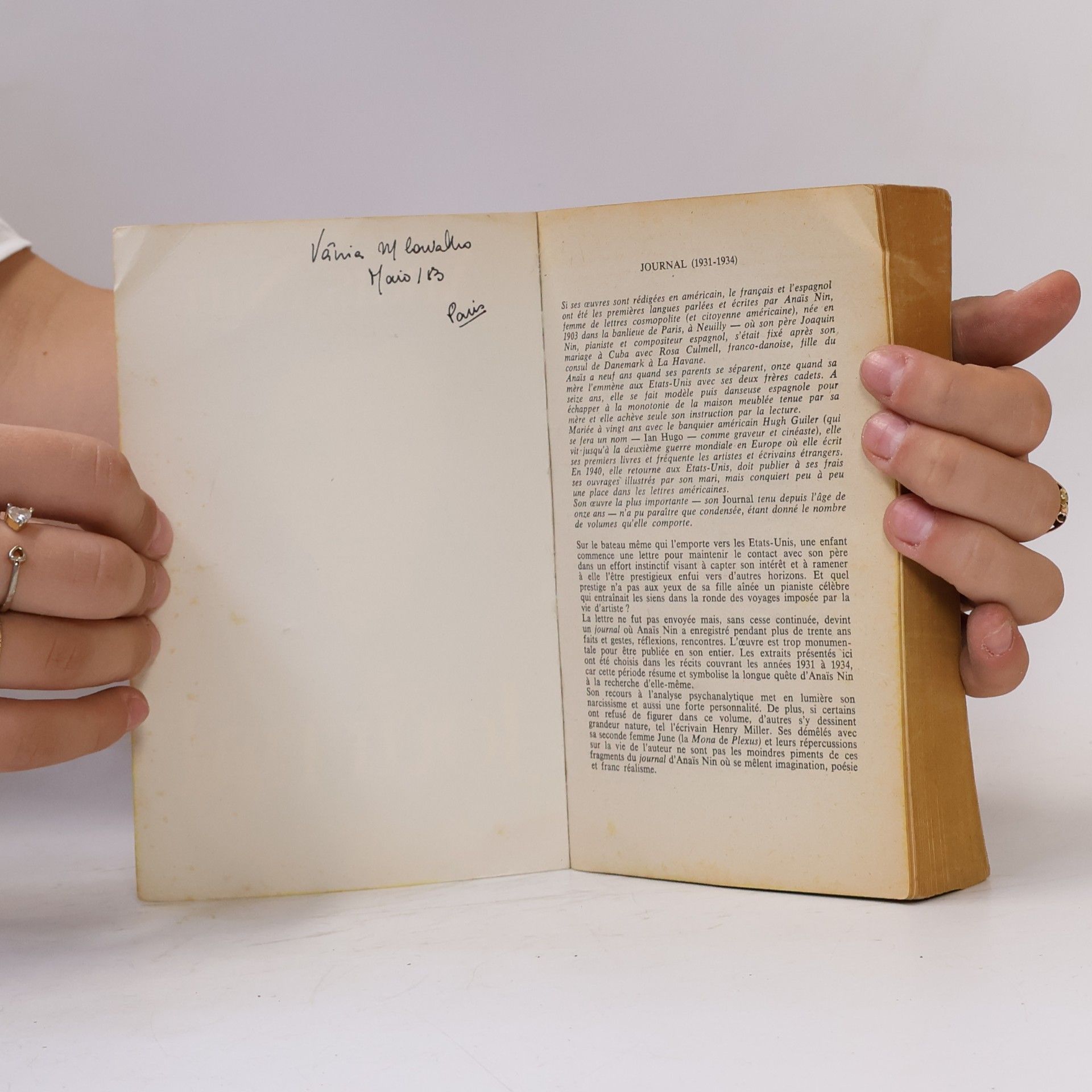 Anaïs Nin Journal 1931-1934