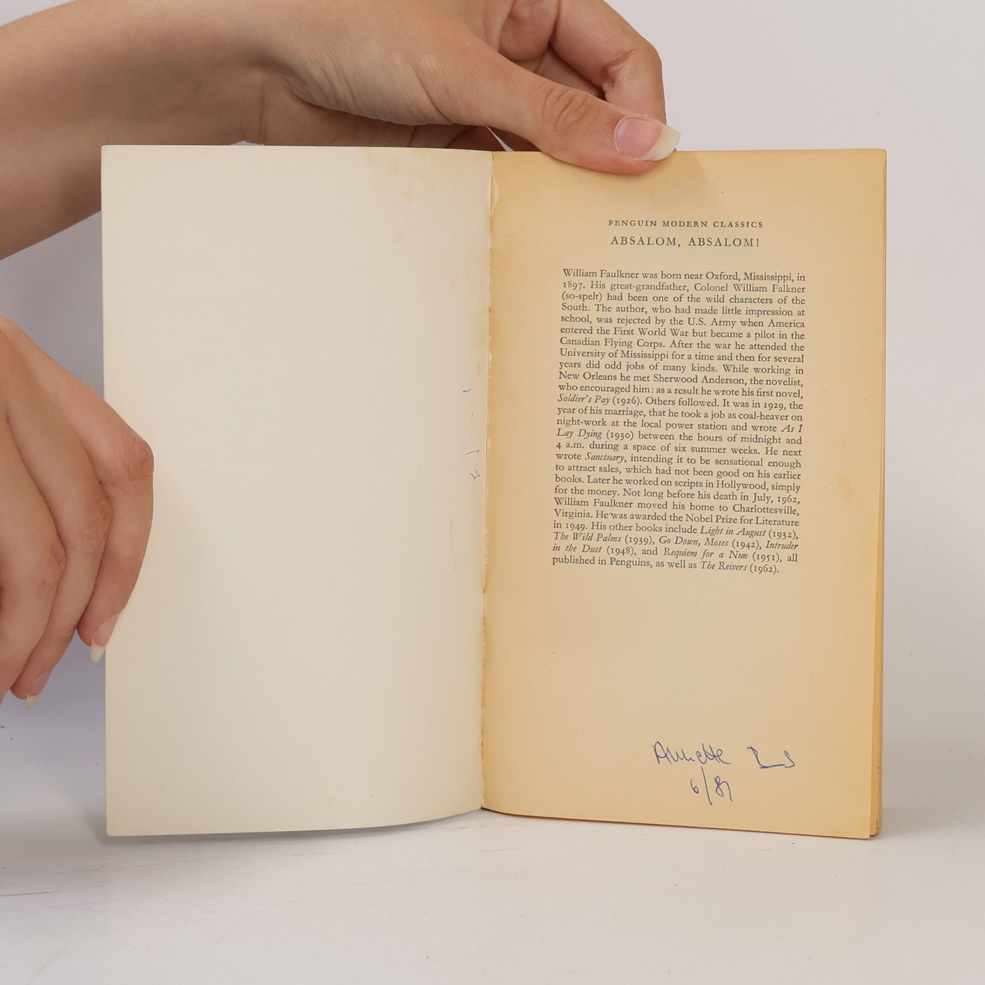William Faulkner Absalom, absalom!