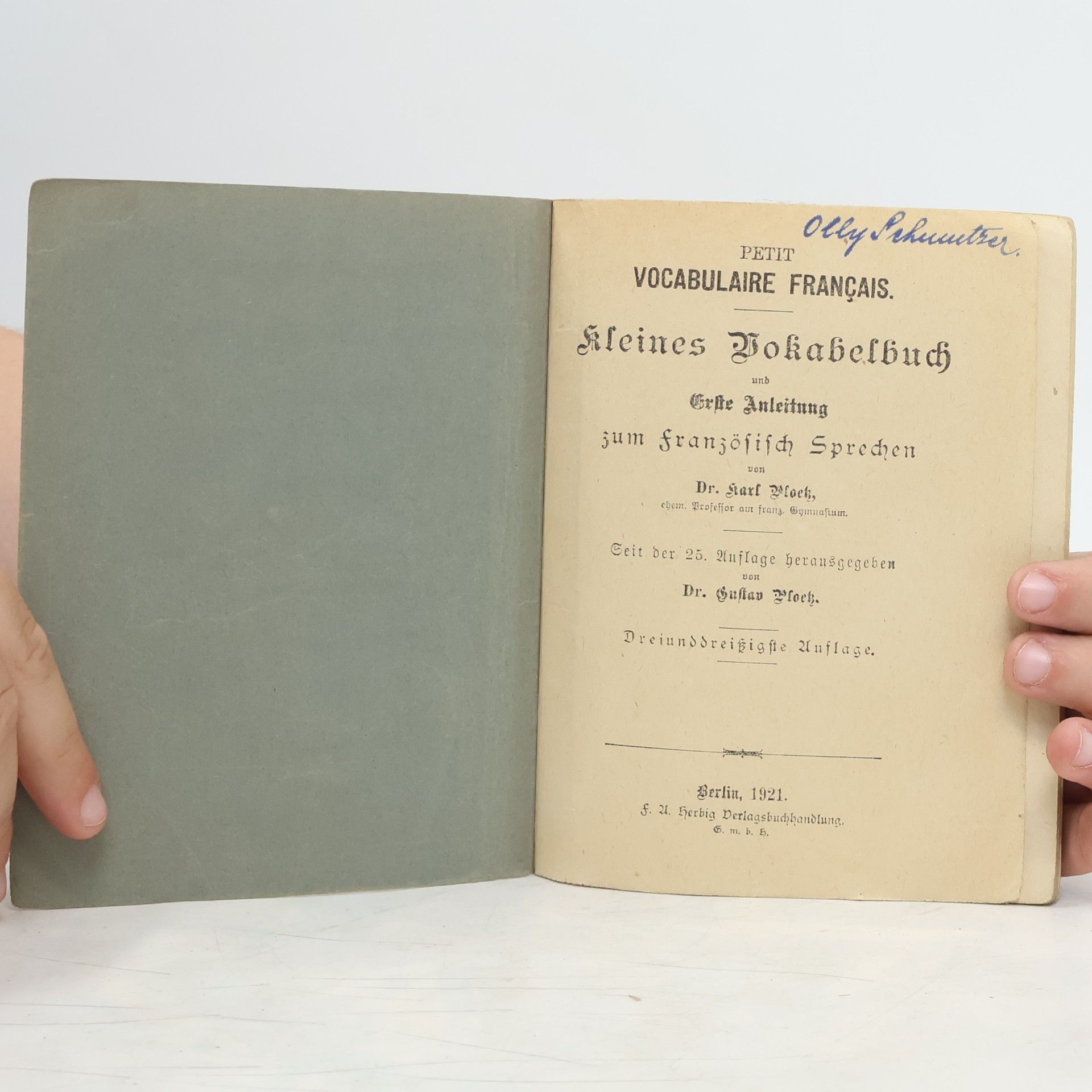 Gustav Ploetz Petit vocabulaire français