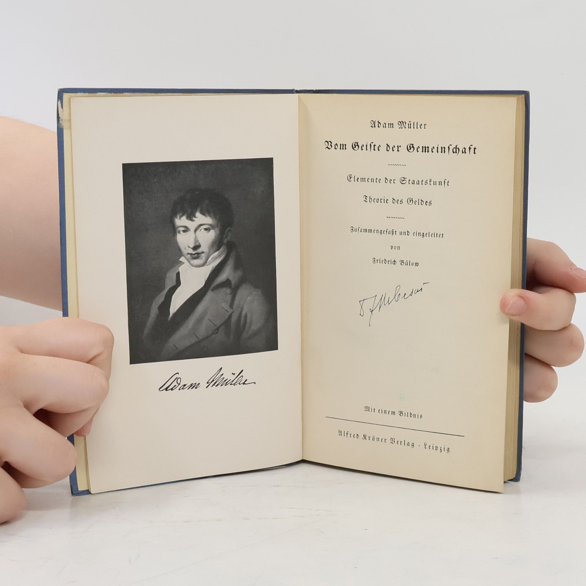 Adam Heinrich Müller Vom Geiste der Gemeinschaft