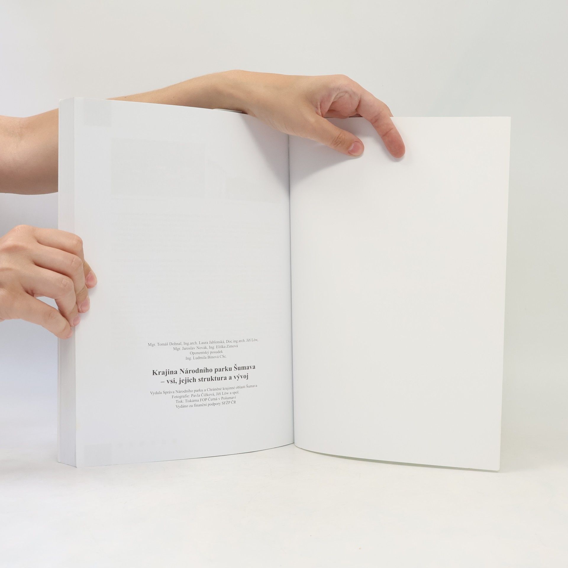 Autores varios Krajina Národního parku Šumava - vsi, jejich struktura a vývoj