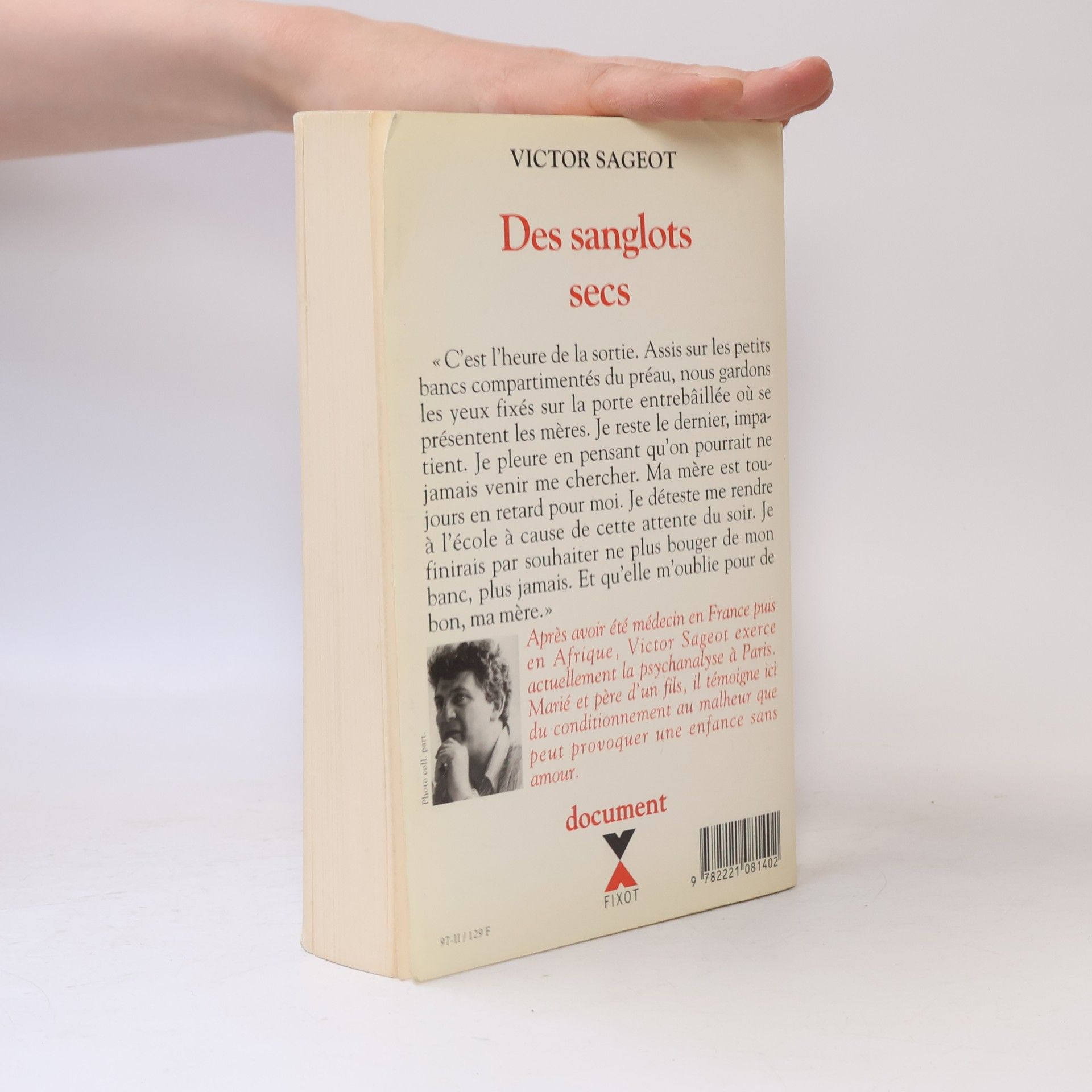 Victor Sageot Des sanglots secs