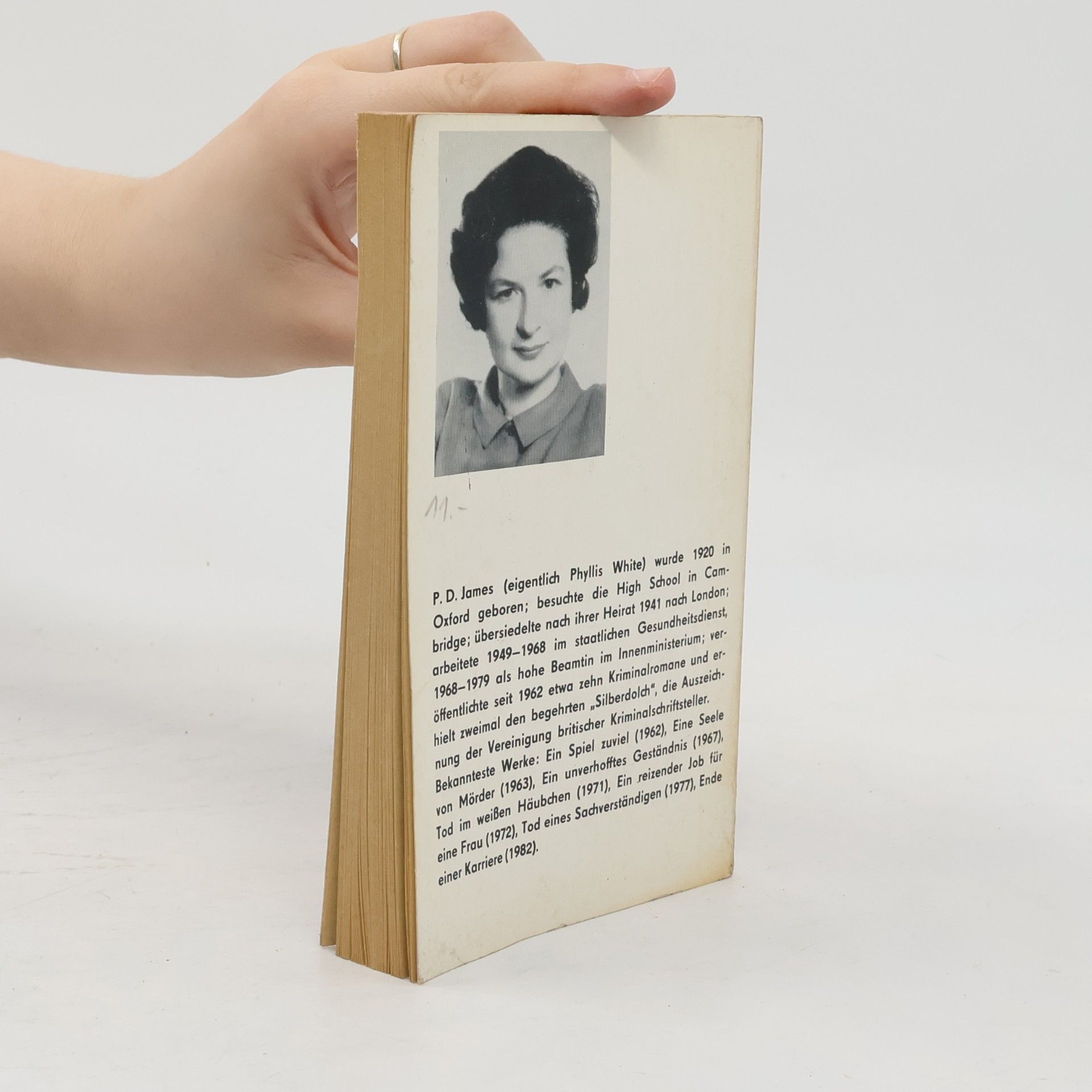 Phyllis Dorothy James Ein unverhofftes Geständnis