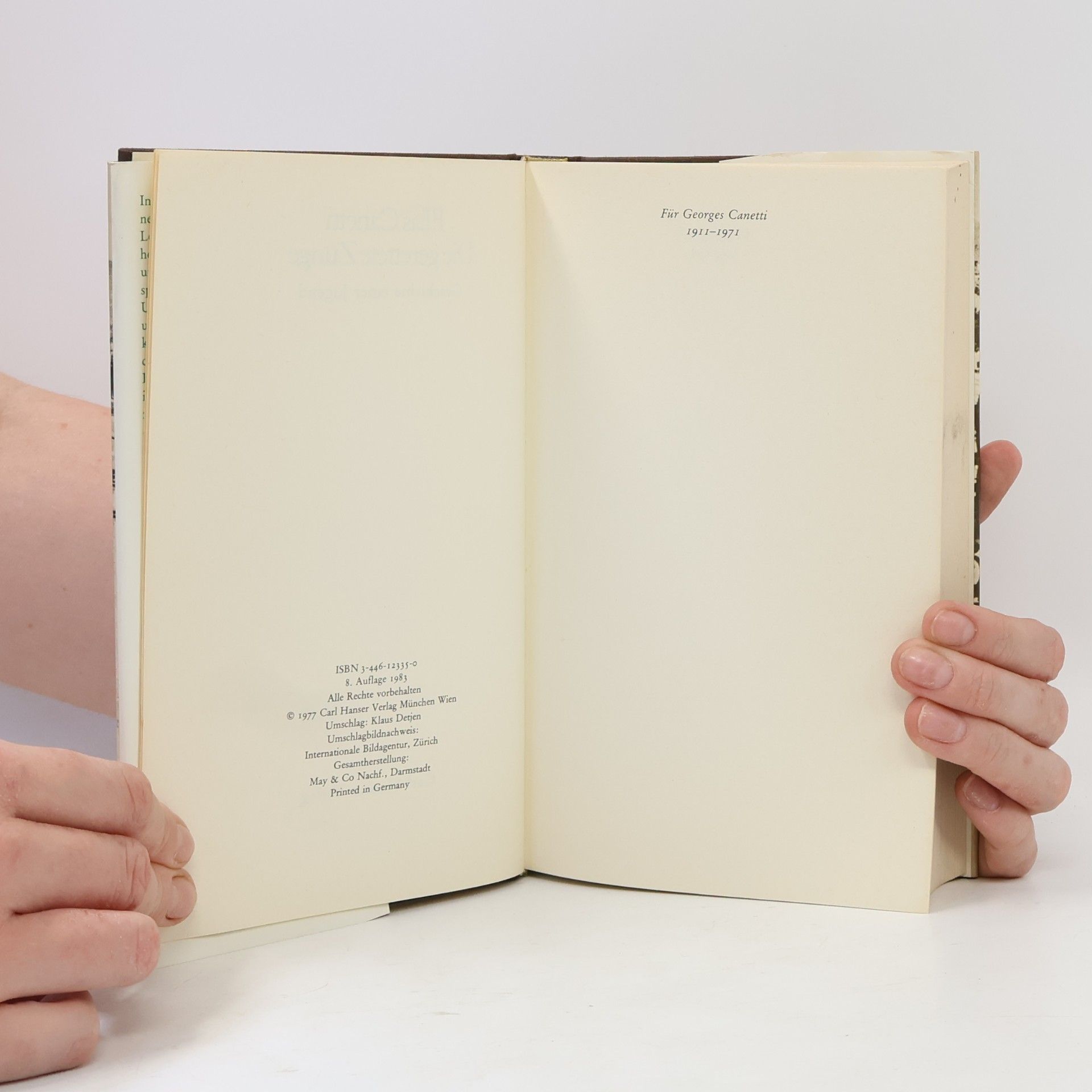 Elias Canetti Die gerettete Zunge