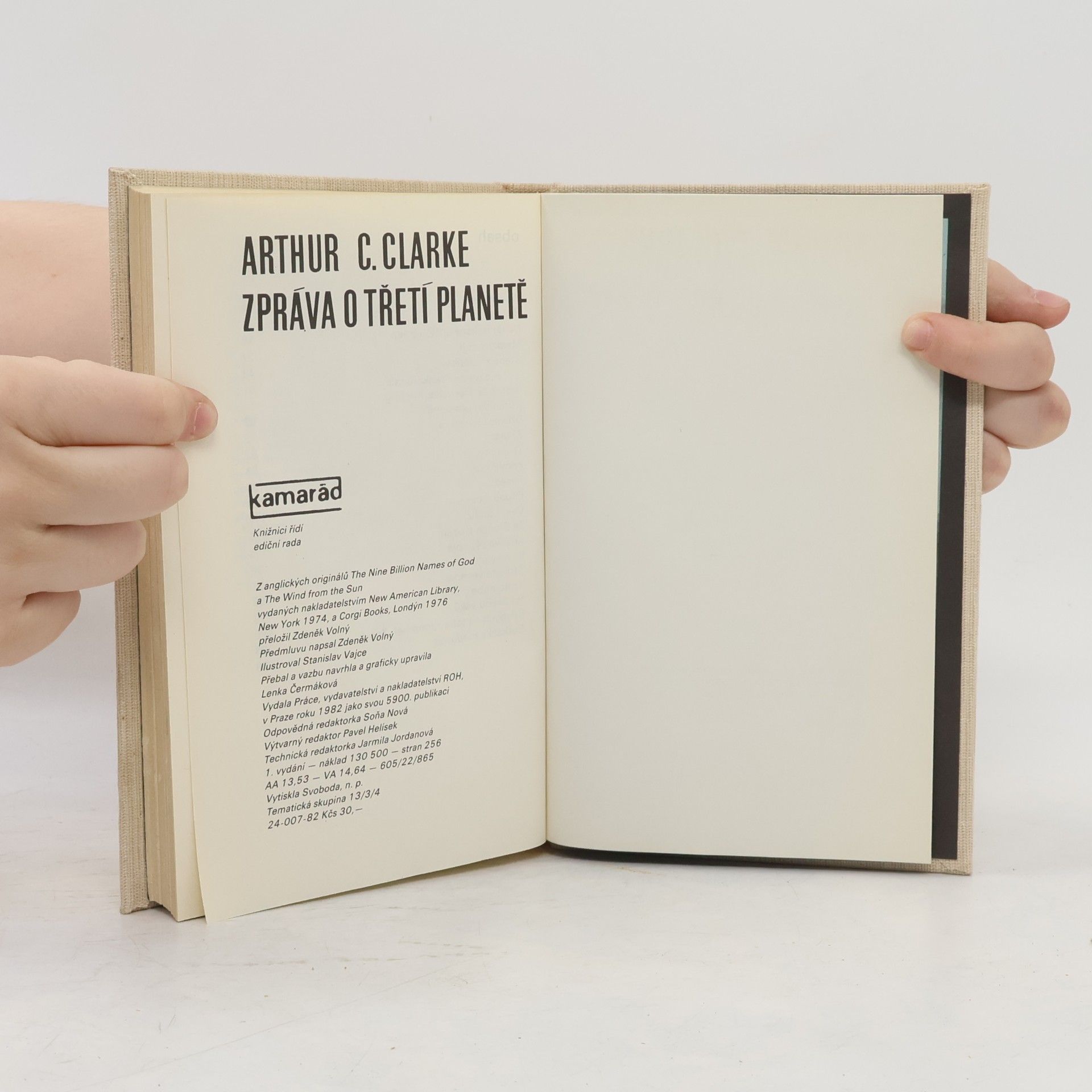 Arthur Charles Clarke Zpráva o třetí planetě