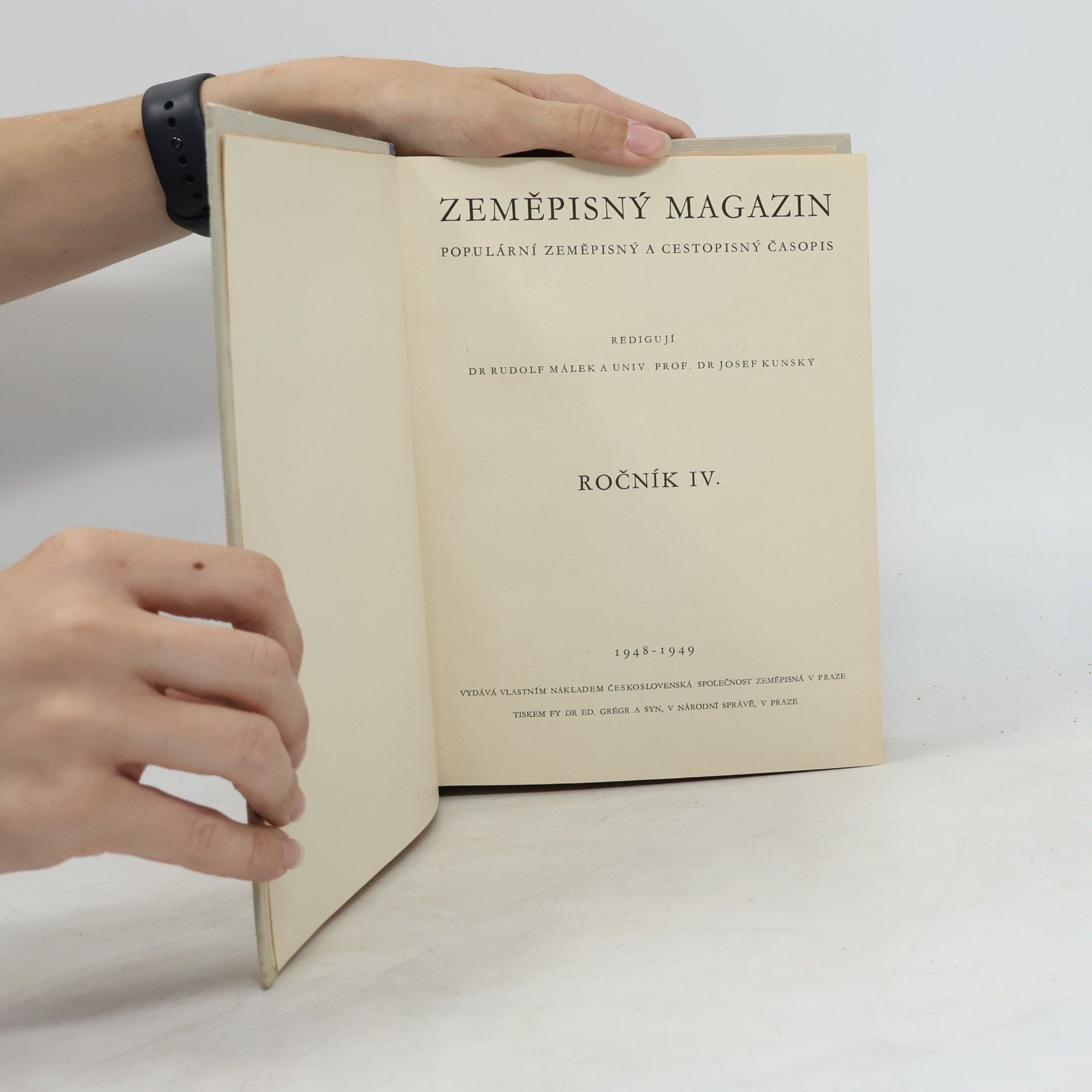 Josef Kunský Zeměpisný magazin. Ročník IV.