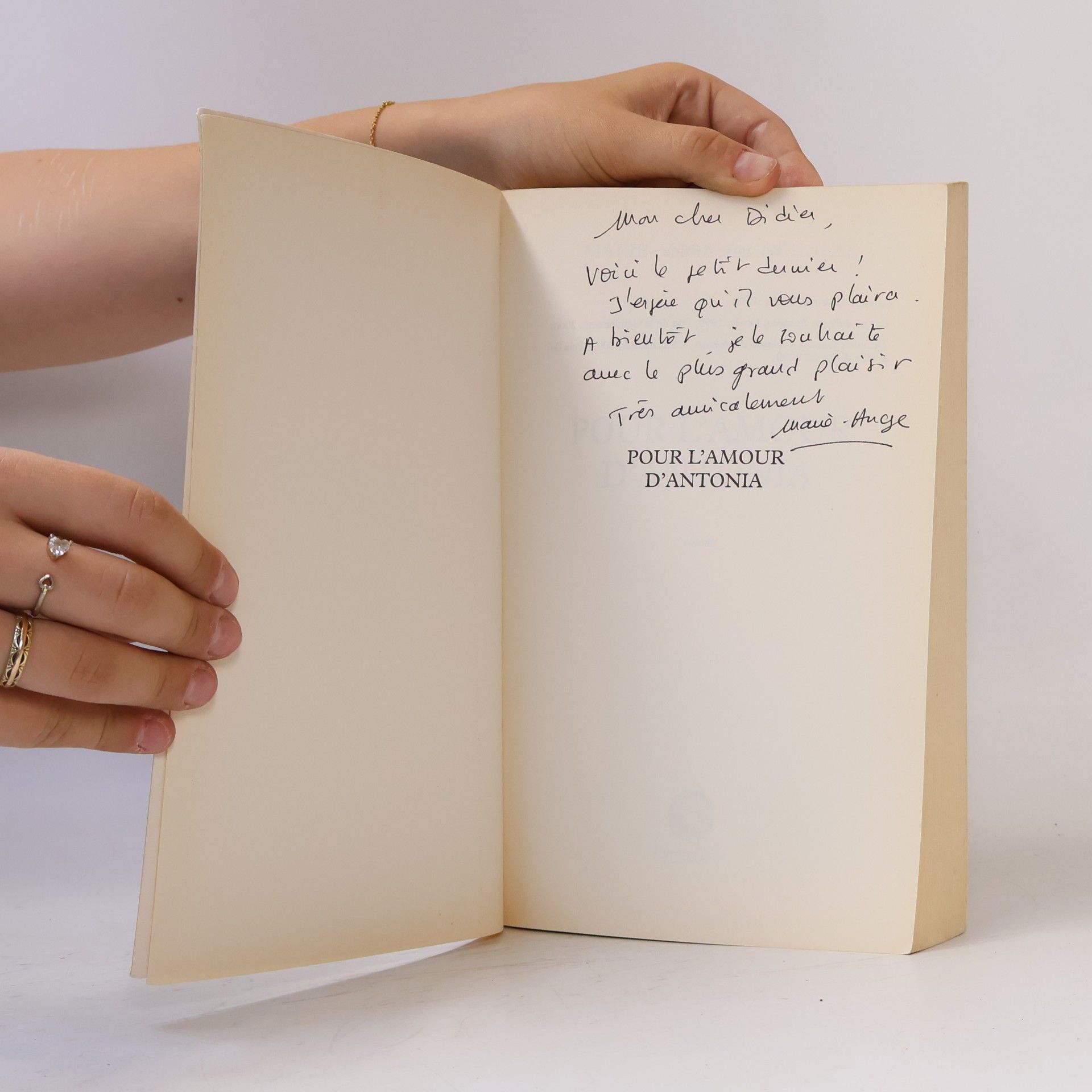 Marie-Ange Faugérolas Pour l'amour d'Antonia