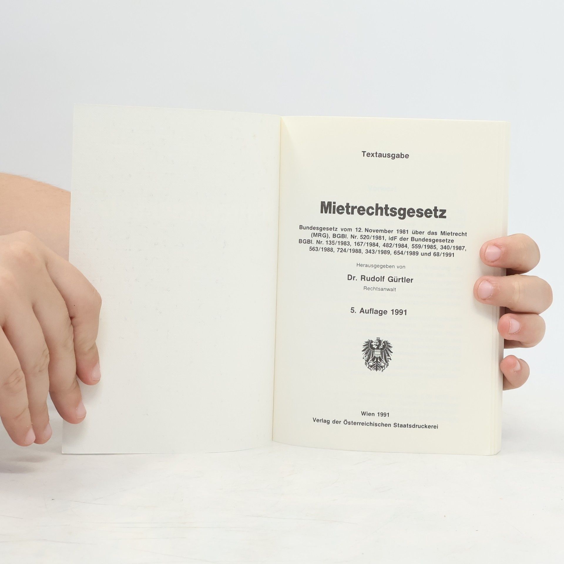 Rudolf F. Gürtler Mietrechtsgesetz