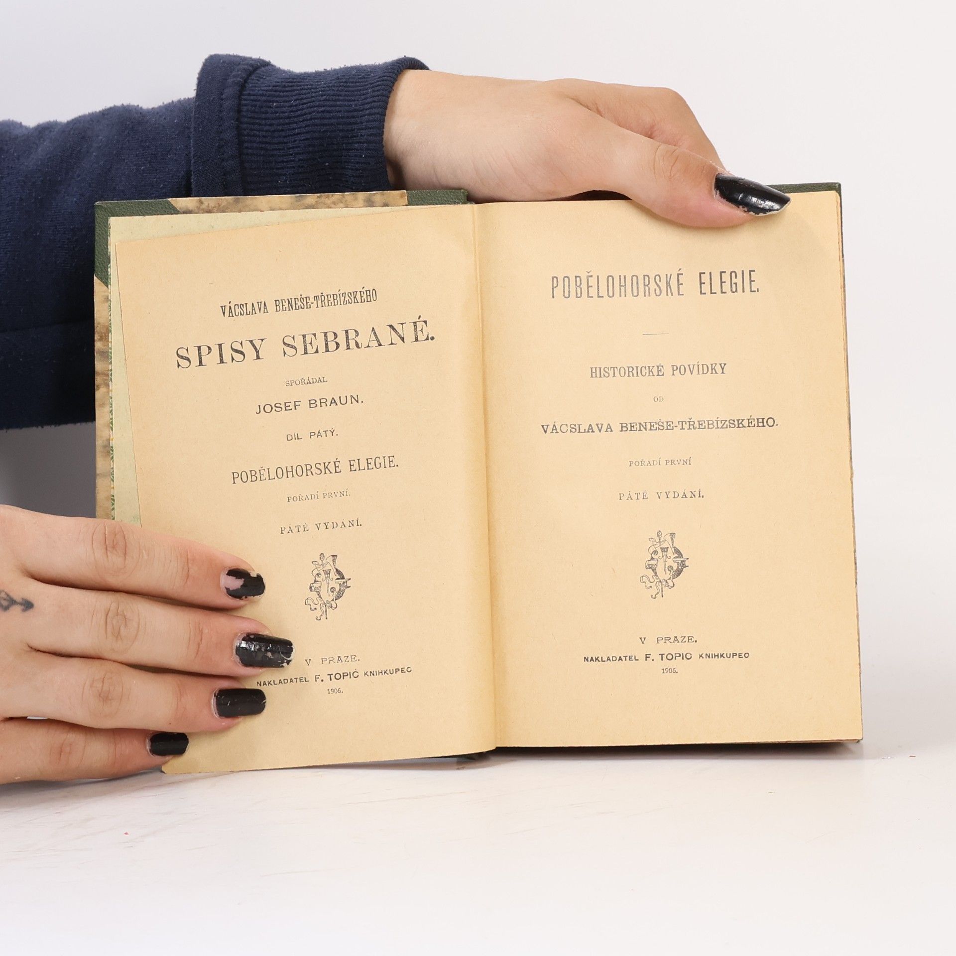 Václav Beneš Třebízský Spisy sebrané 5. Pobělohorské elegie 1