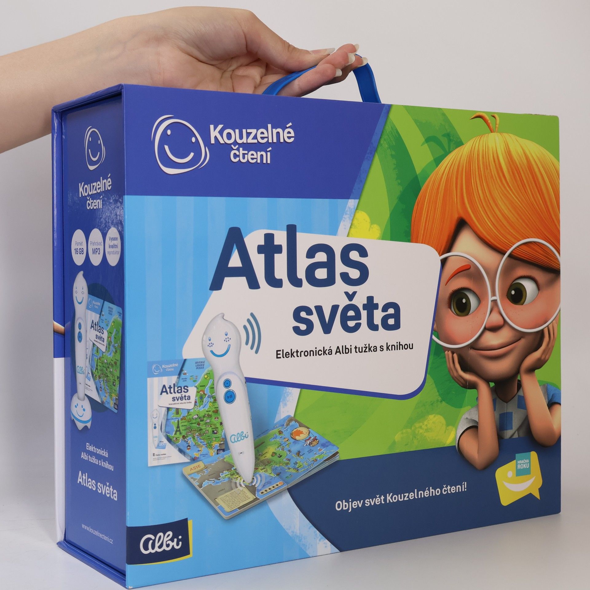 Kolektiv autorů Kouzelné čtení. Atlas světa (box, elektronická tužka, průvodce)