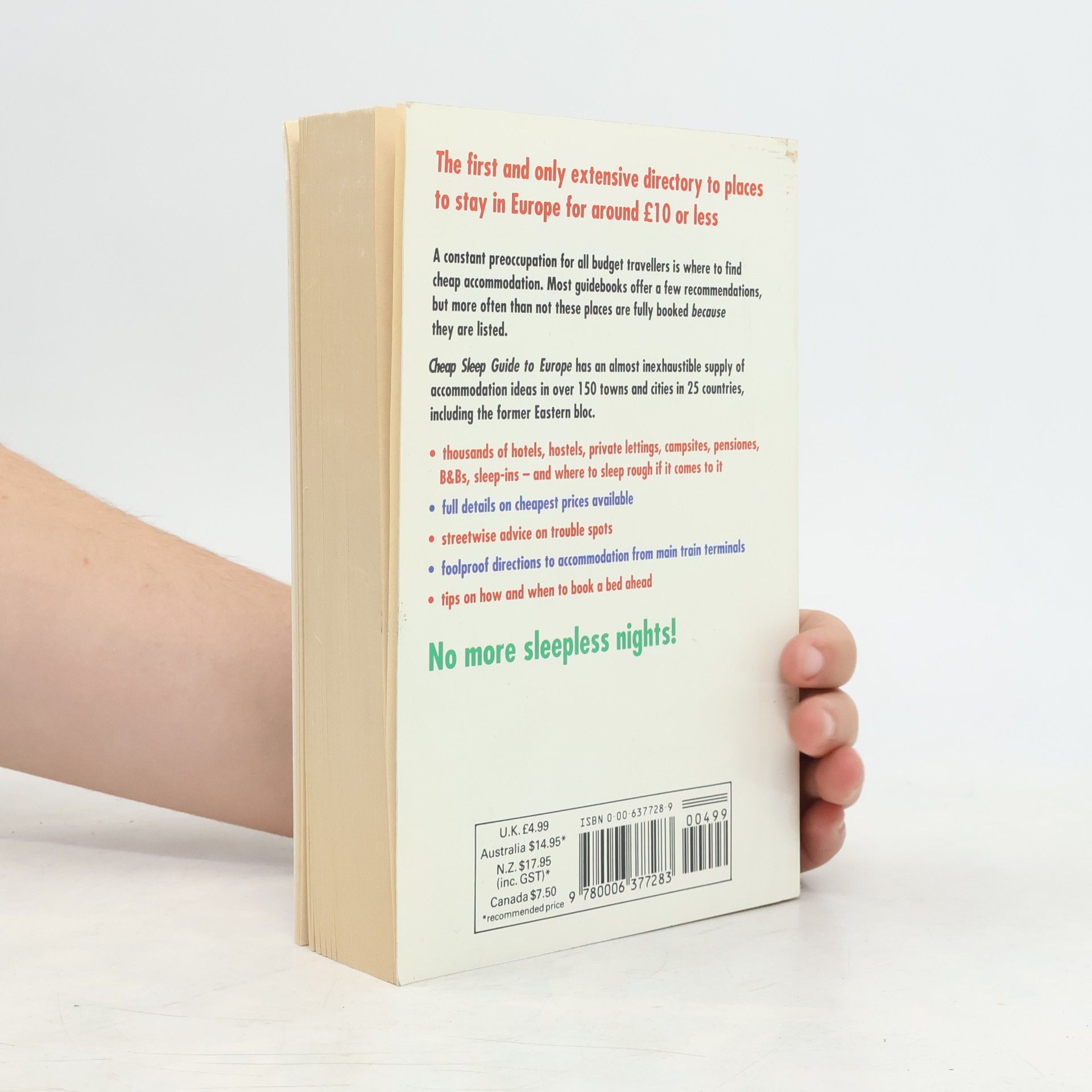 Katie Wood Cheap Sleep Guide to Europe 1992
