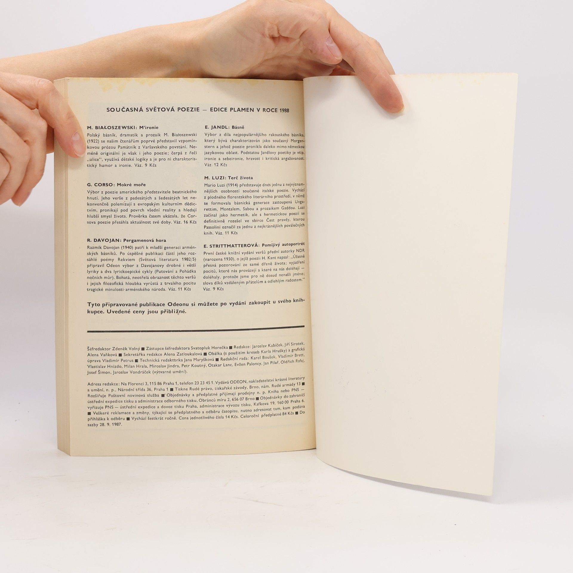 Various authors Světová literatura 1/88