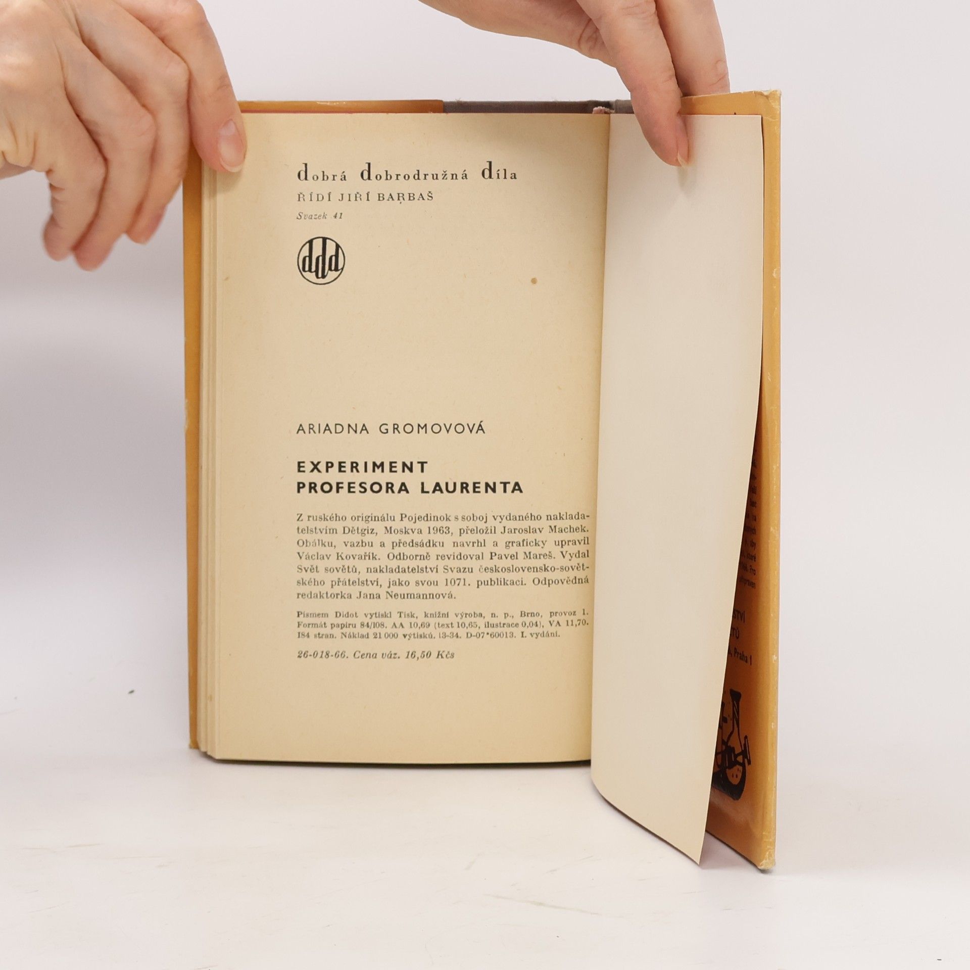 A. Gromová Experiment profesora Laurenta