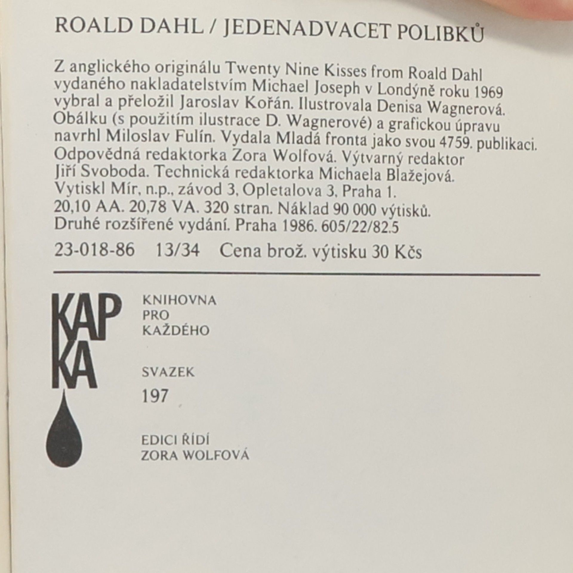 Roald Dahl Jedenadvacet polibků