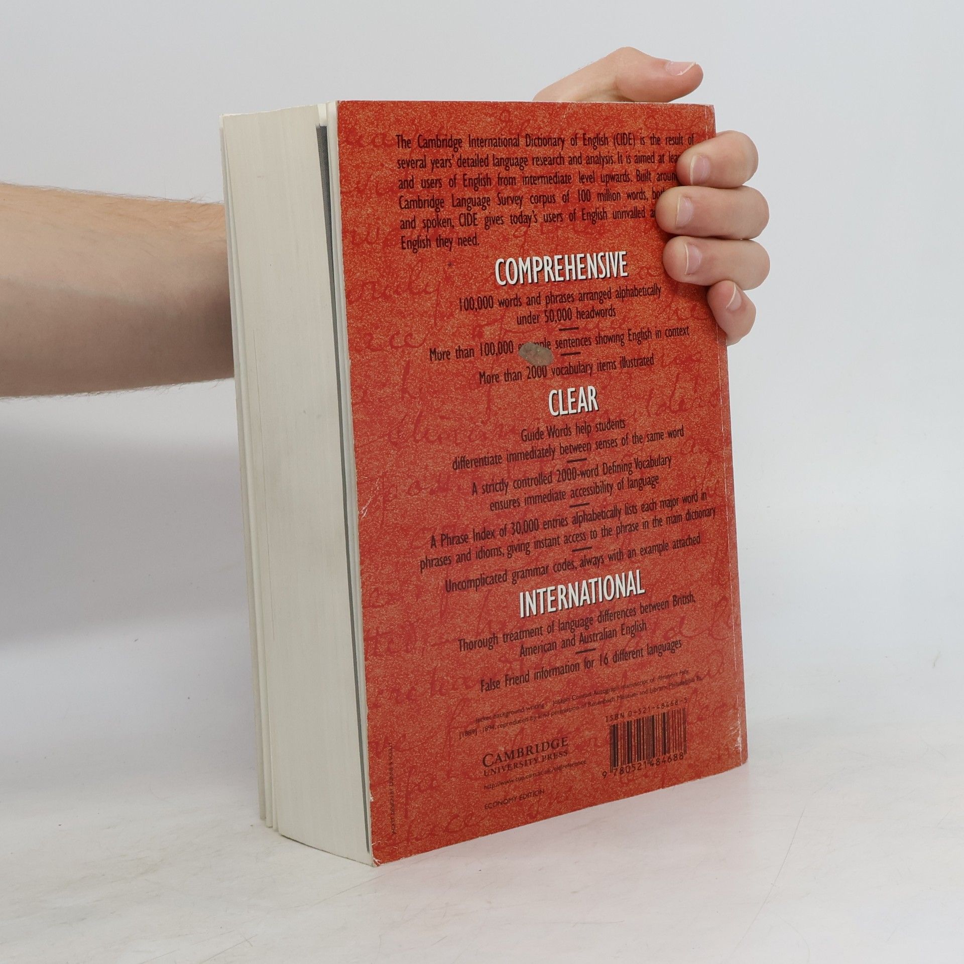 Collectif d'auteurs Cambridge international dictionary of english