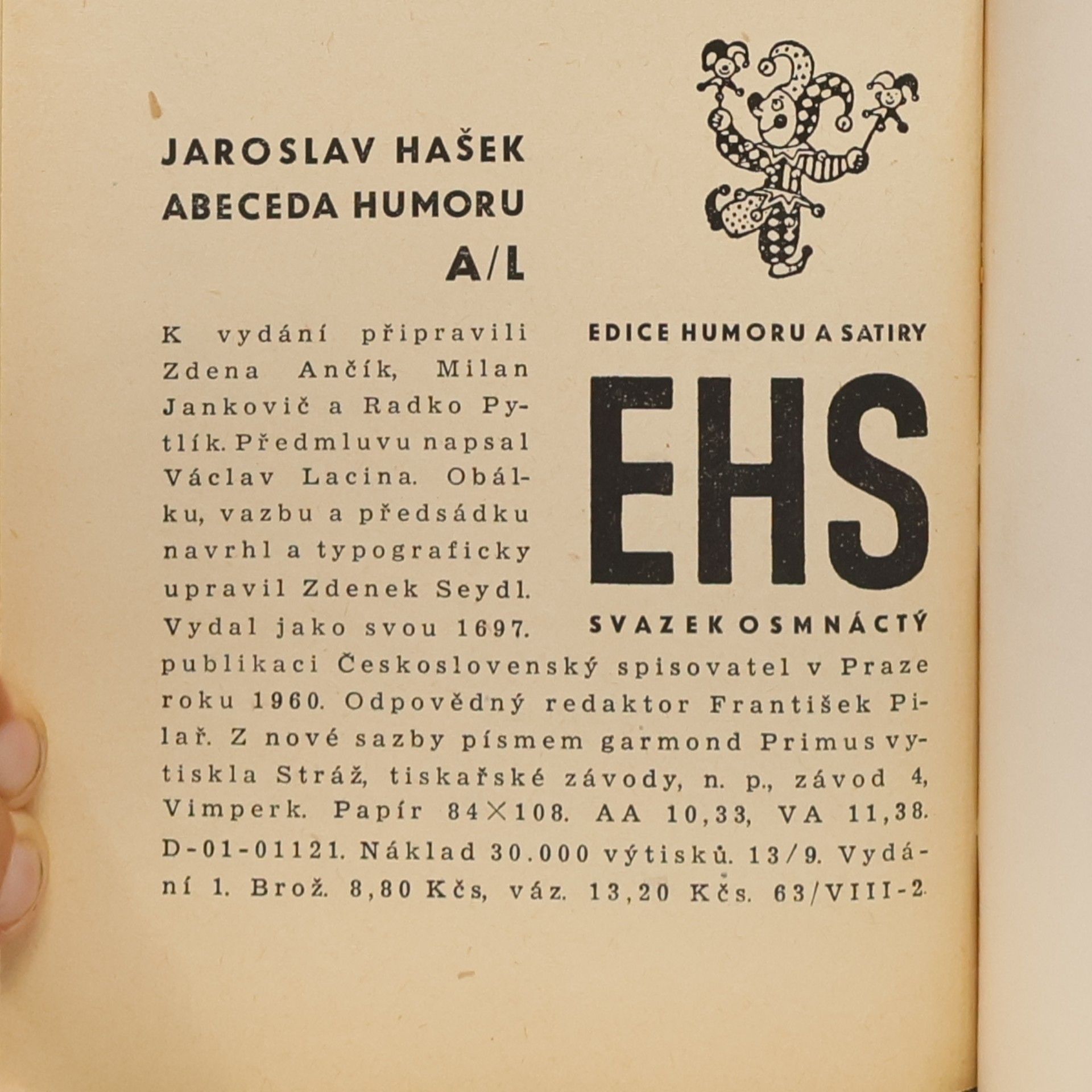 Jaroslav Hašek Abeceda humoru A/L