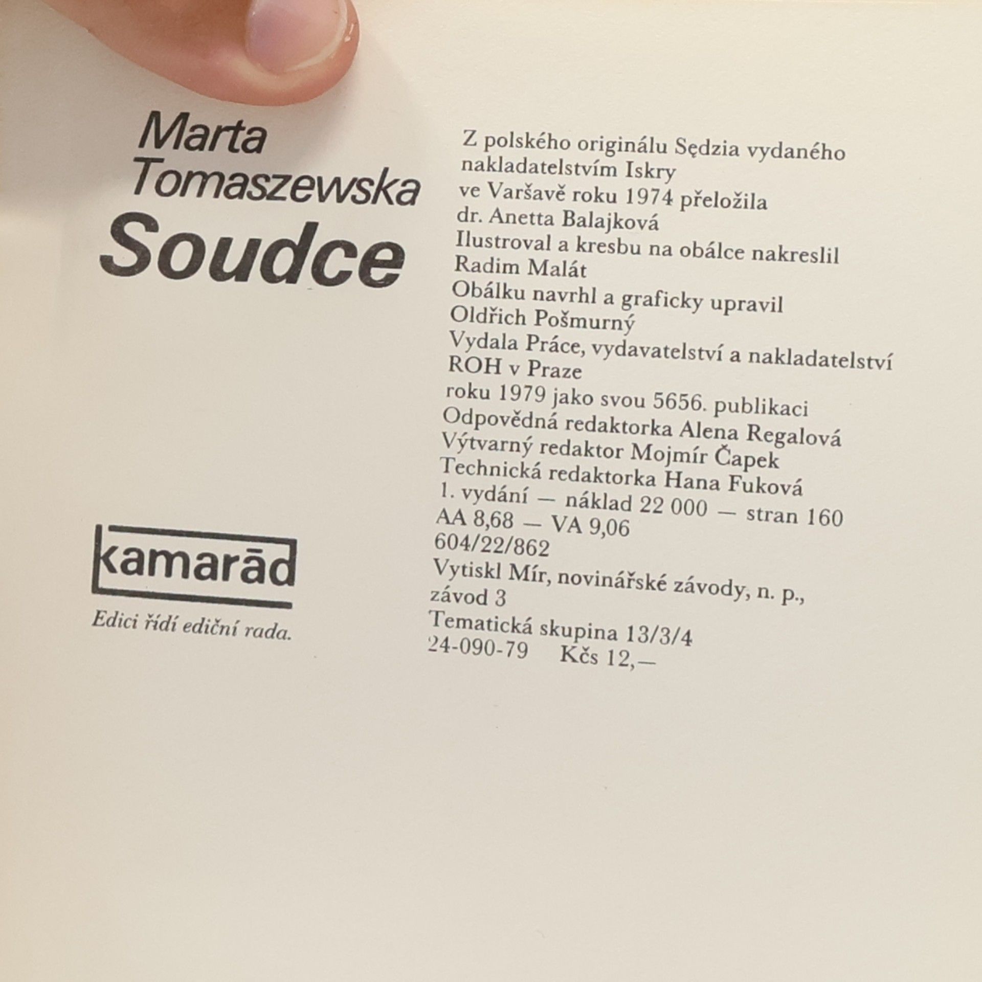 Marta Tomaszewská Soudce