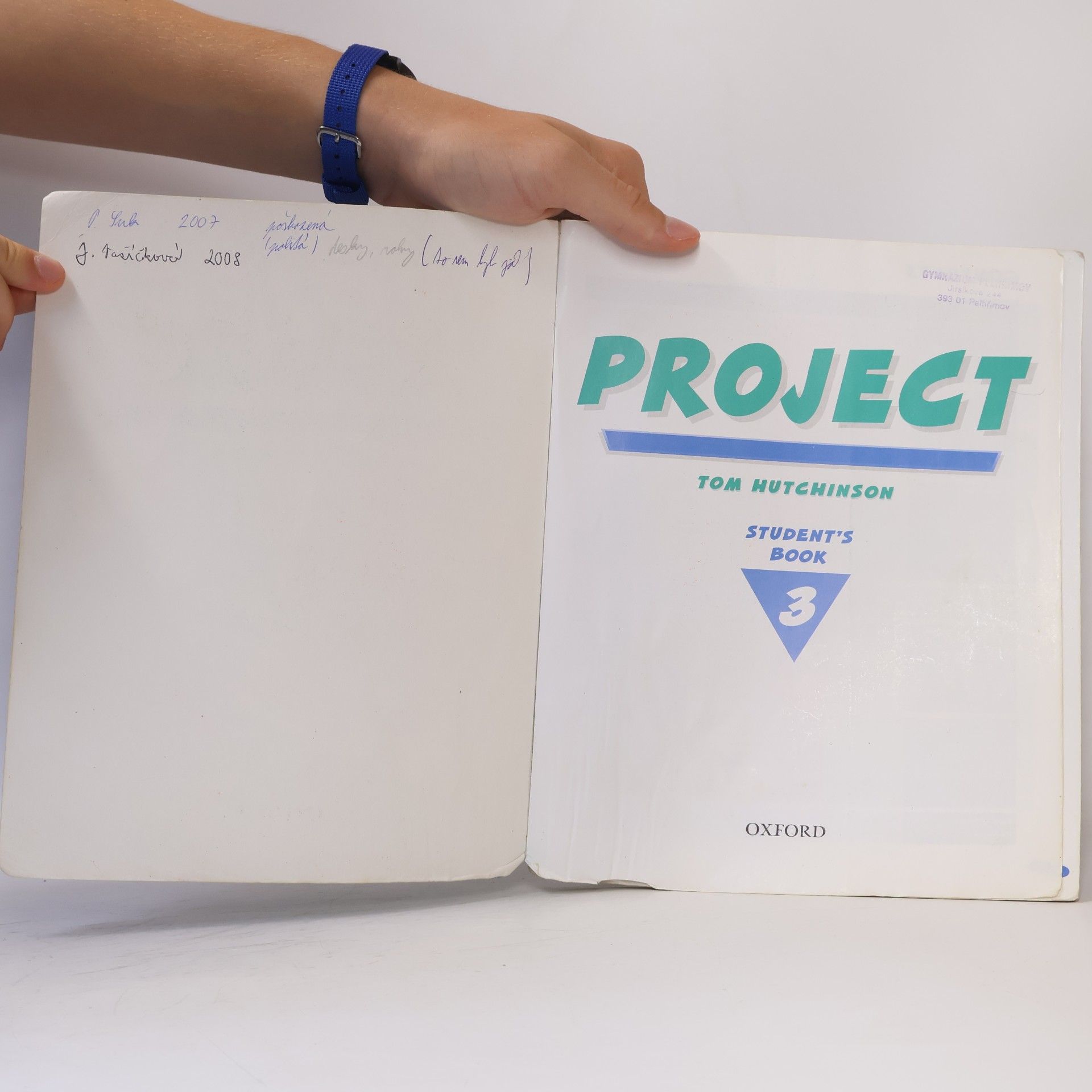 Tom Hutchinson Project 3 - Student´s book