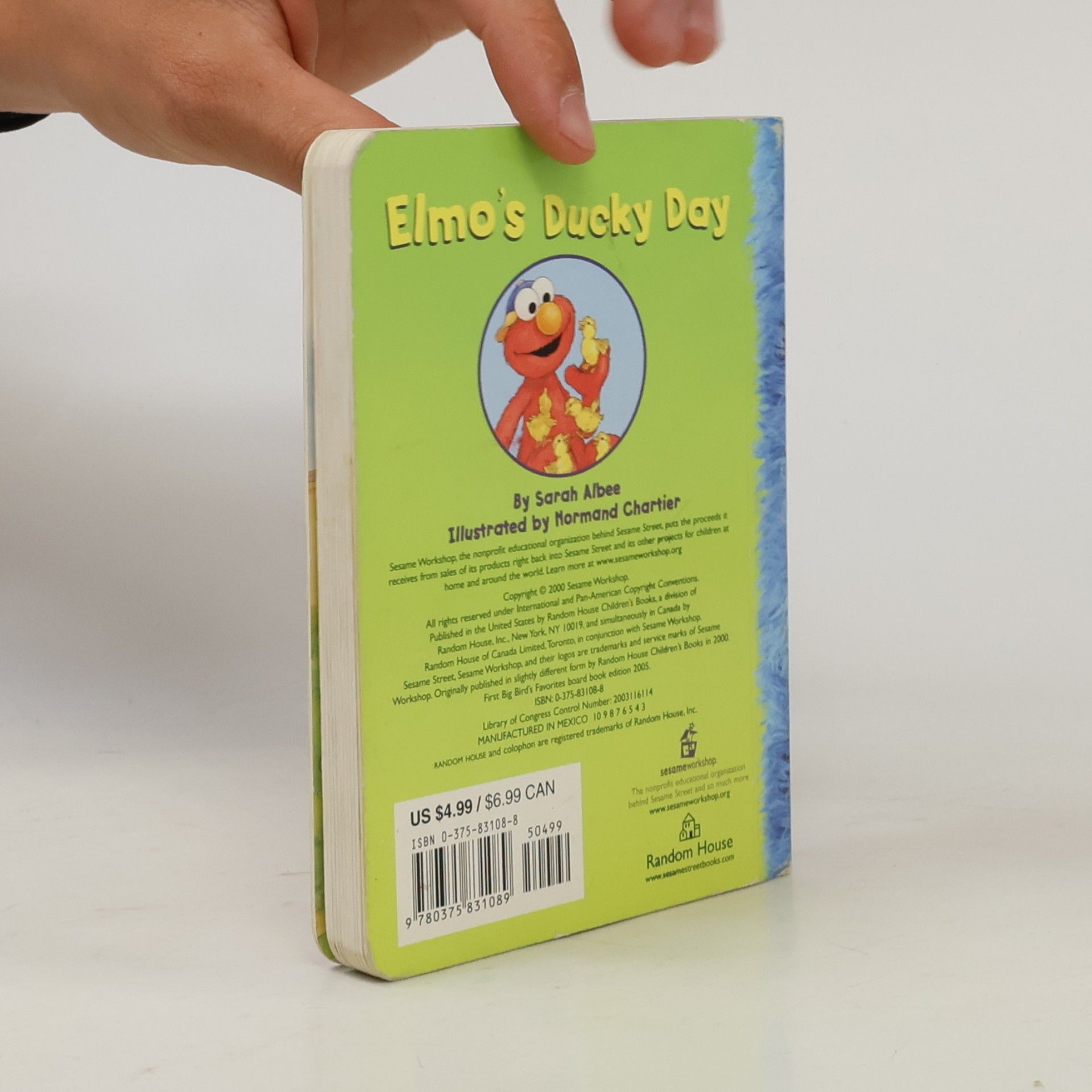 Sarah Albee Sesame Street: Big Bird's Favorites Board Books - 123: Elmo's Ducky Day