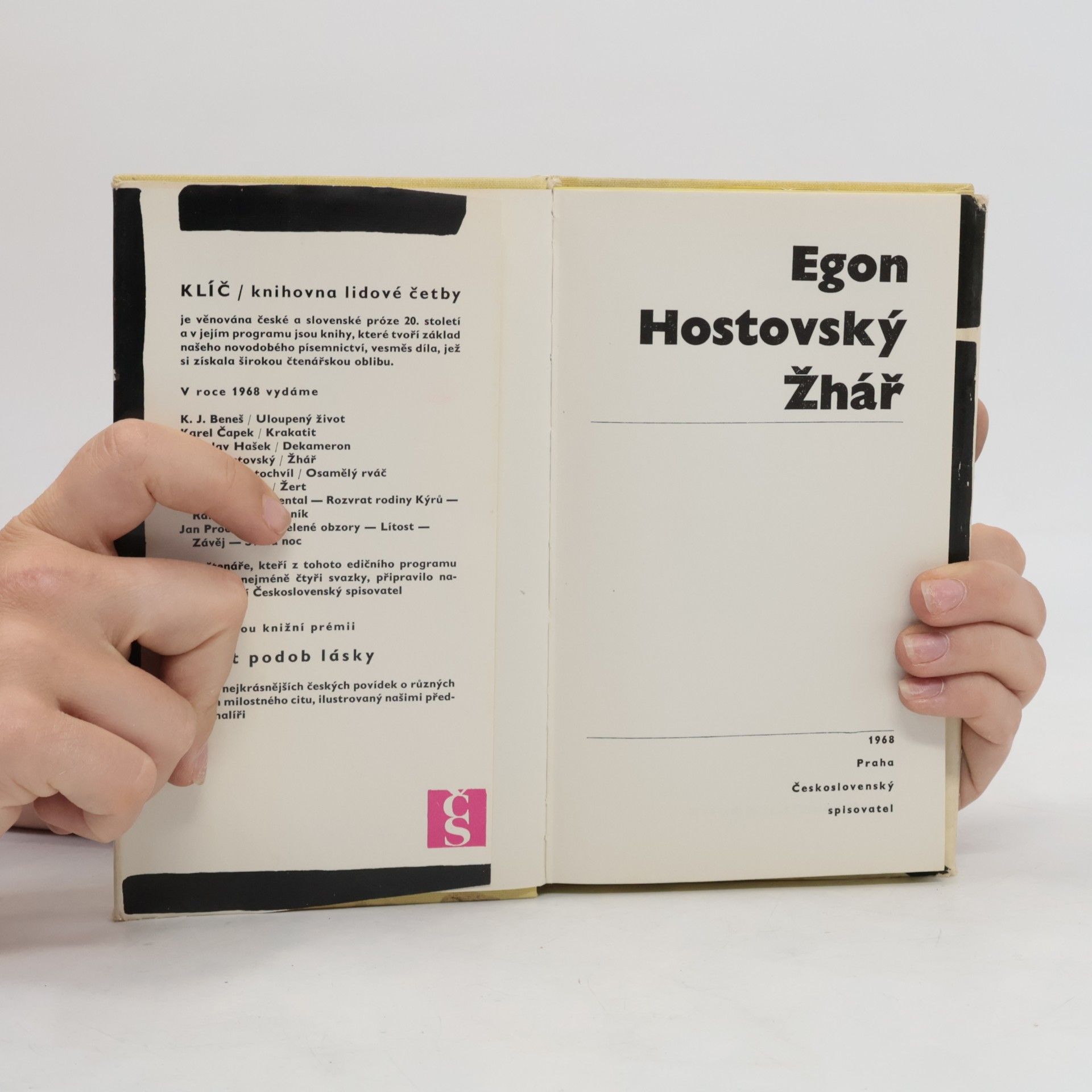 Egon Hostovský Žhář