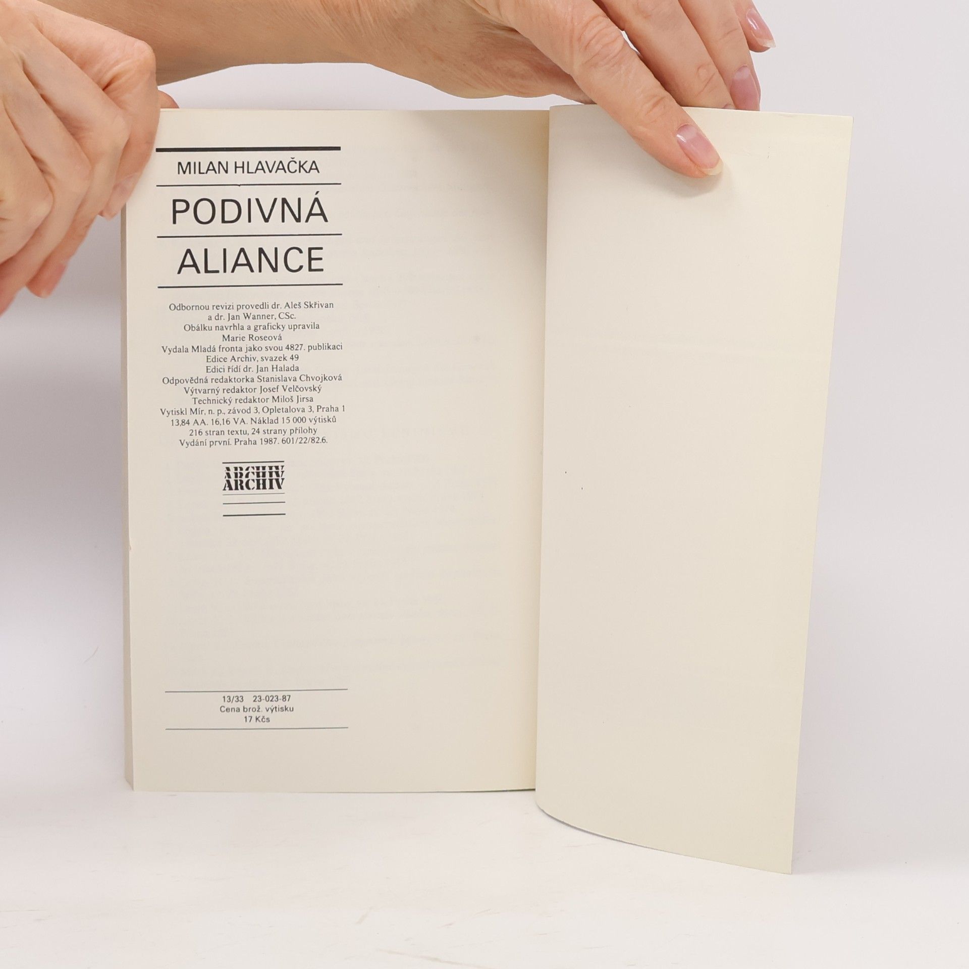 Milan Hlavačka Podivná aliance