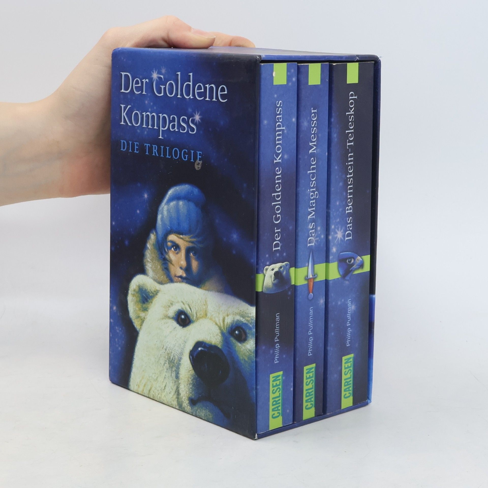 Philip Pullman Der Goldene Kompass. Das Magische Messer. Das Bernstein-Teleskop