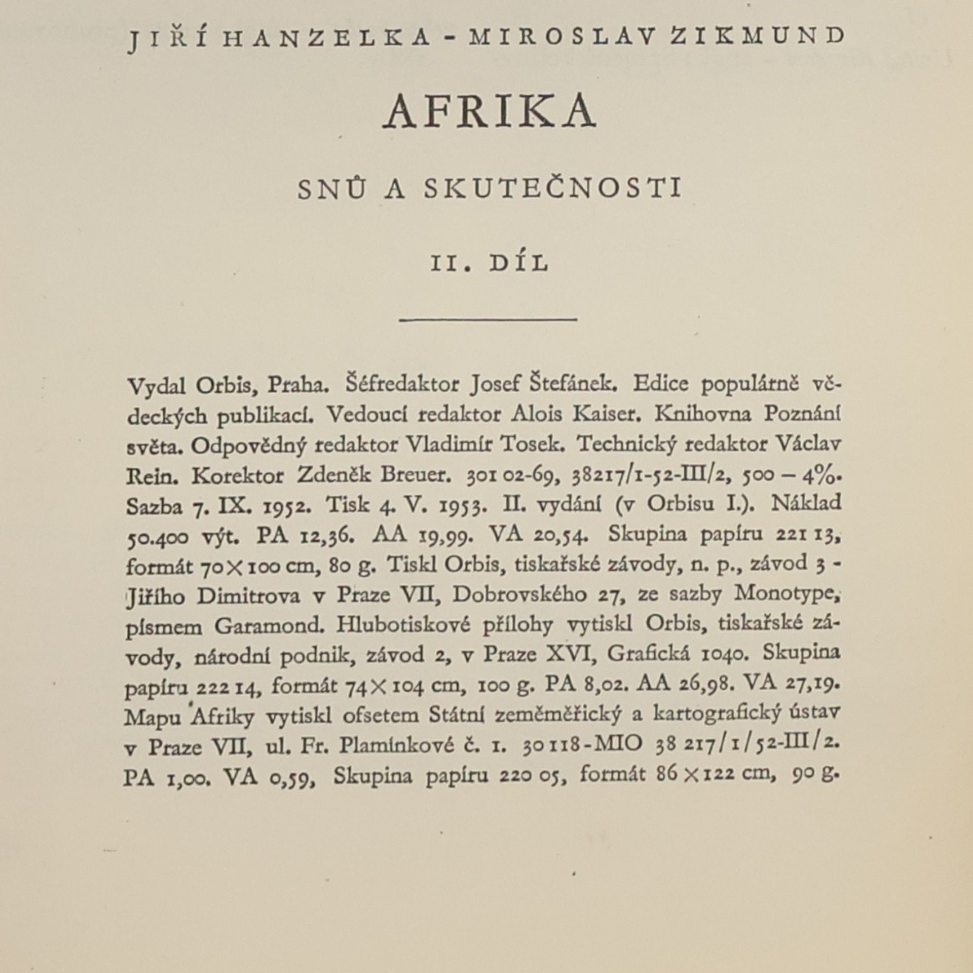 Jiří Hanzelka Afrika snů a skutečnosti 2