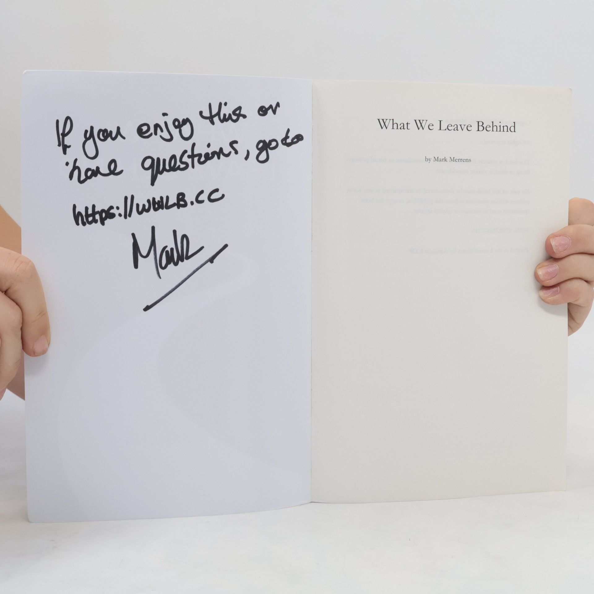 Mark Merrens What We Leave Behind