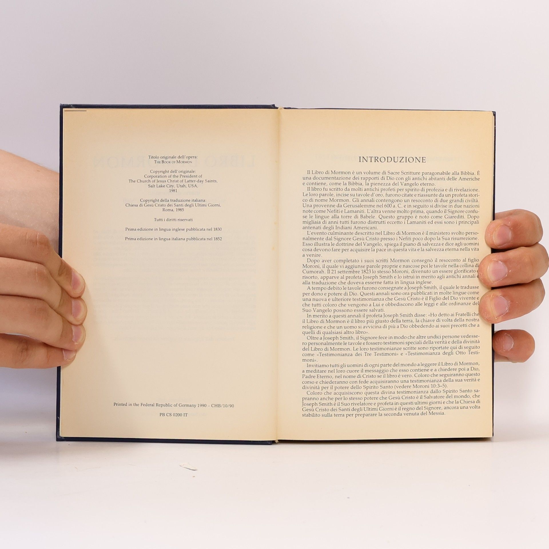 Joseph Smith Libro di Mormon